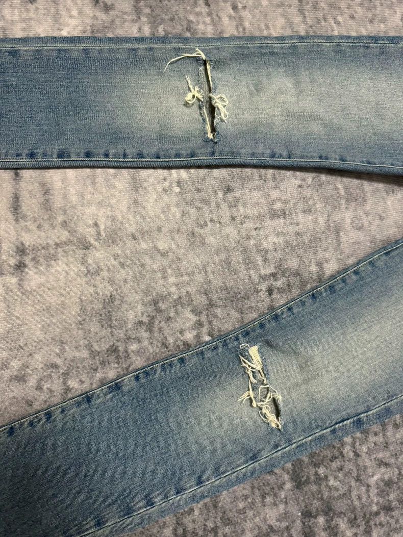 Saint Laurent Paris Saint laurent paris 15 FW Light Blue Sabotage Cut Jeans 250 Size US 30 / EU 46 - 5 Thumbnail