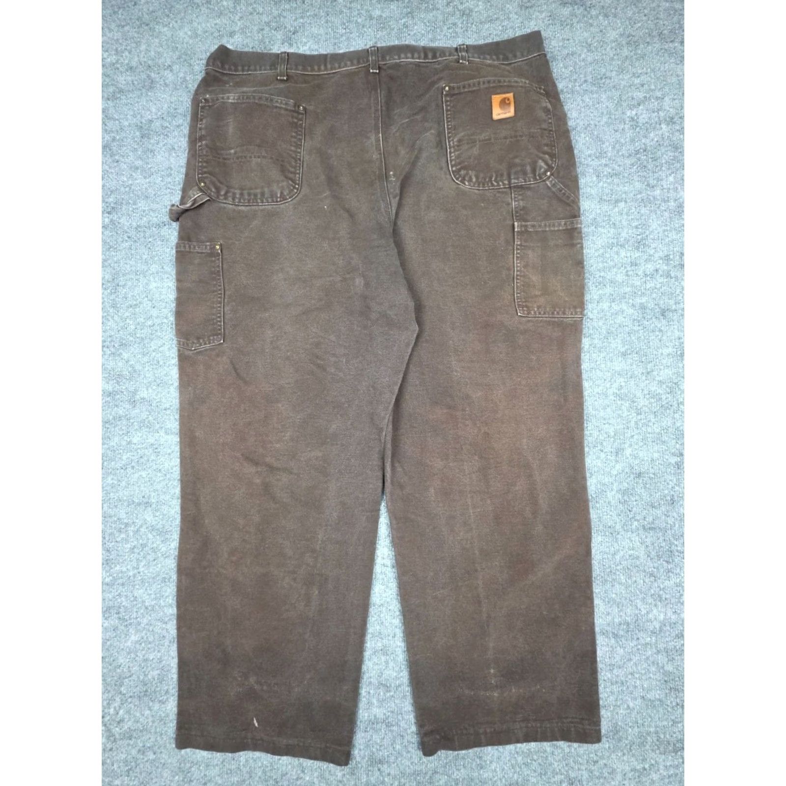 Carhartt Carhartt Pants Men 40 x 29.5 Brown Distress Double Knee Canvas Straight Fit Regular 5-Pocket Workwear Casual Carhartt B136 Size US 40 / EU 56 - 2 Thumbnail