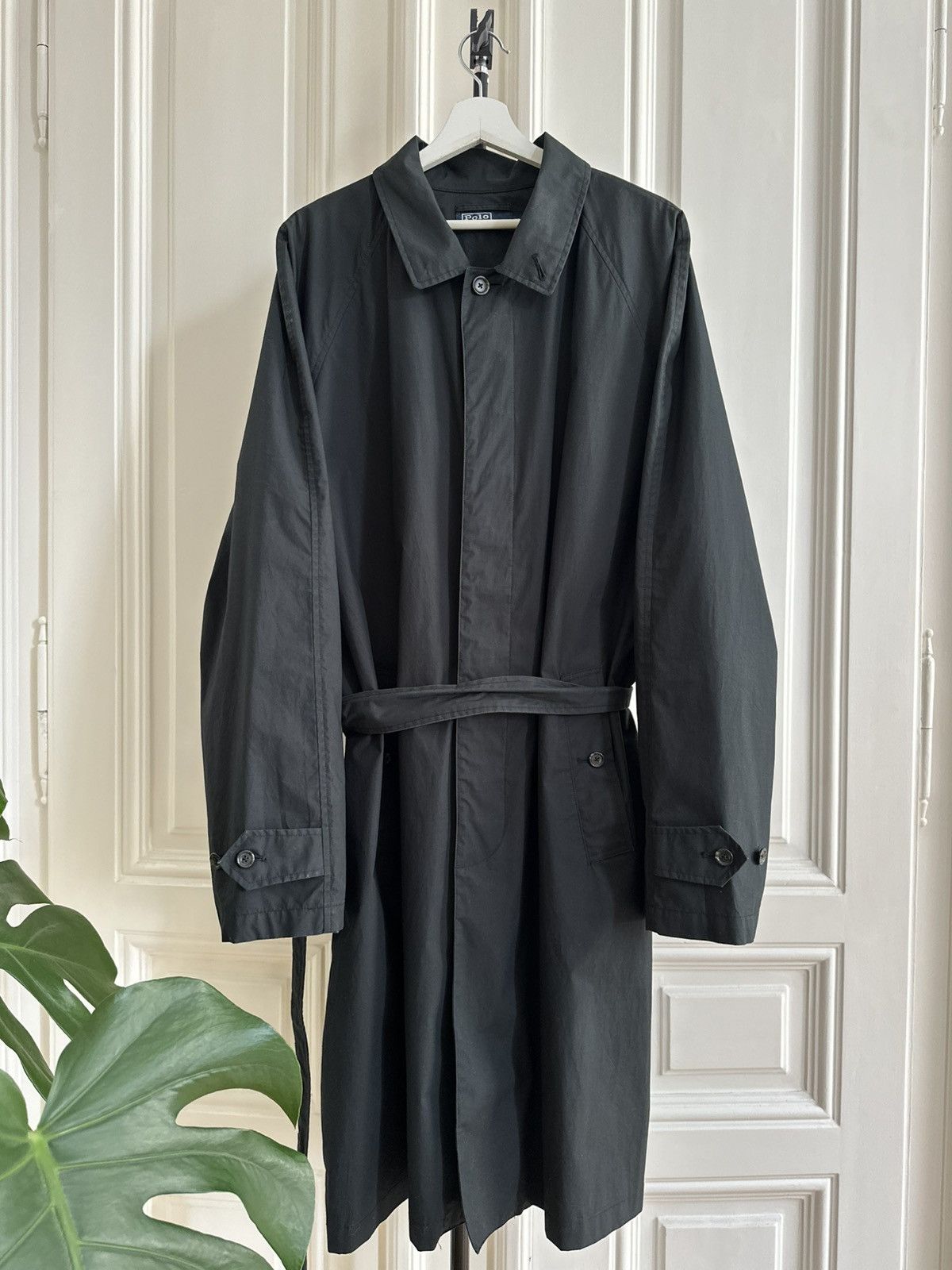 Polo Ralph Lauren Polo Ralph Lauren Vintage 90s Rare Mens Long Trench Coat Size US XL / EU 56 / 4 - 4 Thumbnail