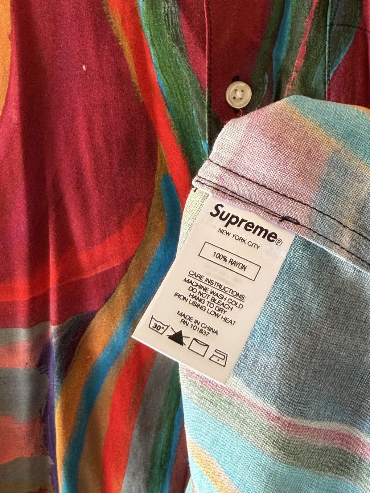 Supreme Supreme Reaper Rayon Shirt Size M Size US M / EU 48-50 / 2 - 6 Thumbnail