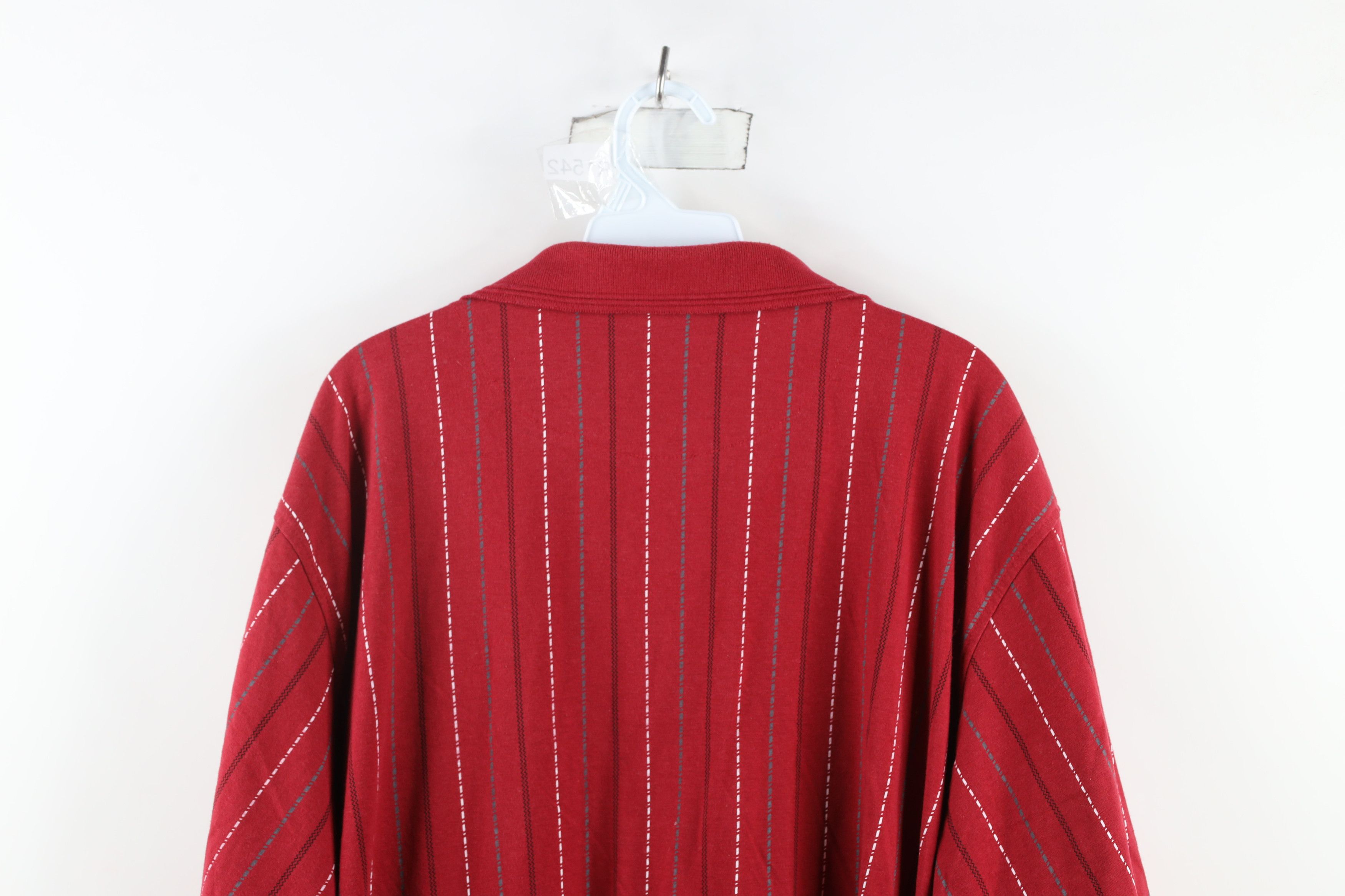 Vintage Vintage 90s Streetwear Collared Pullover Polo Shirt Red Size US XXL / EU 58 / 5 - 8 Thumbnail