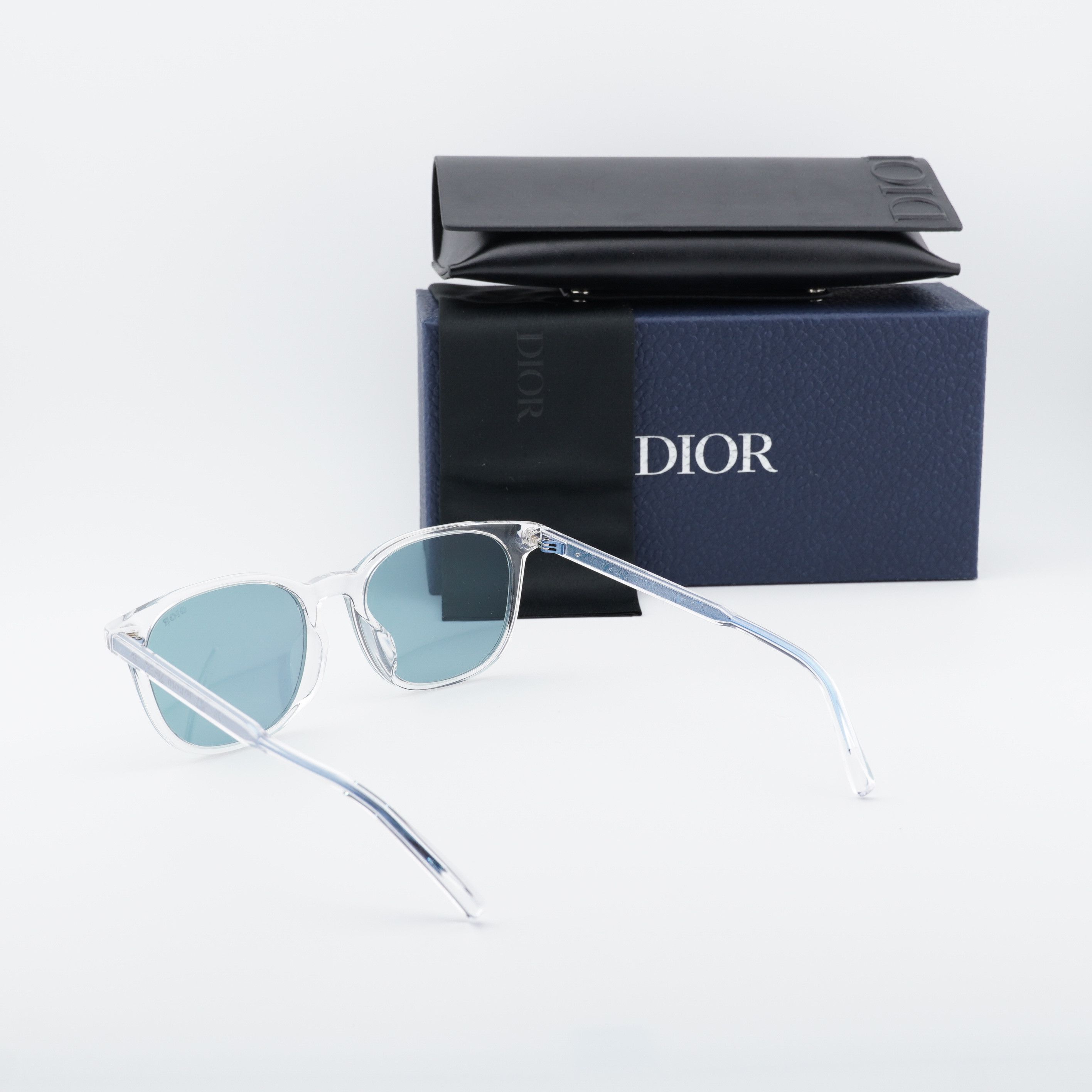 Dior Dior INDIOR S1F 85B7 Sunglasses Transparent Square Frame Size ONE SIZE - 11 Thumbnail