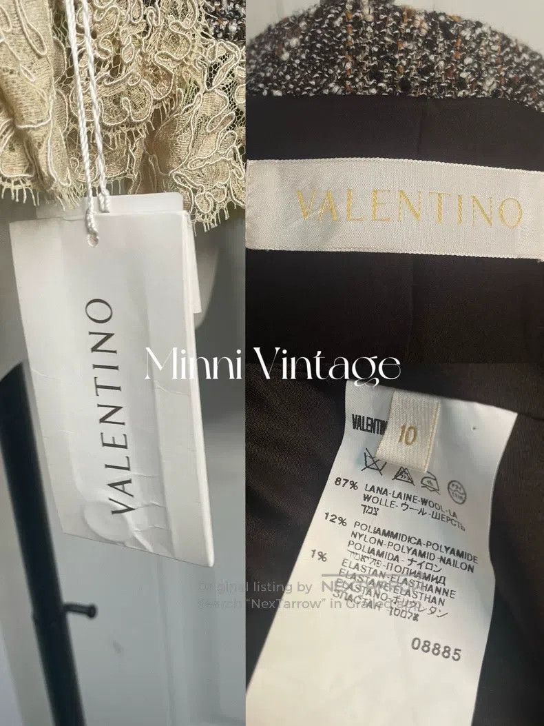 Valentino Valentino Main line gold label lace neckline vintage coat Size S / US 4 / IT 40 - 6 Thumbnail