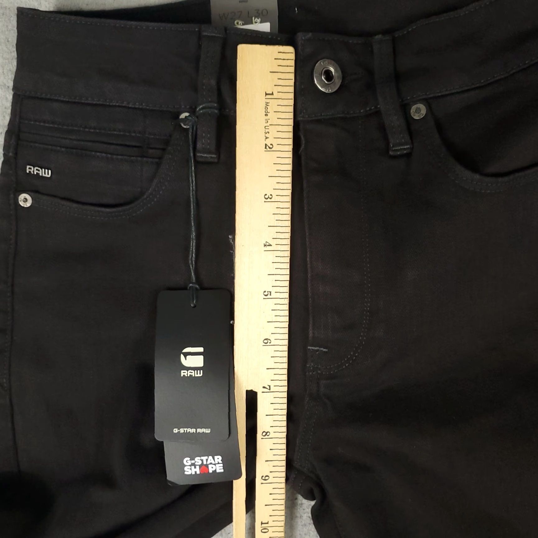 G-Star G-Star Jeans Women's High Super Skinny Denim Pants Size 27 24x29 Black Stretch Size 27" / US 4 / IT 40 - 4 Thumbnail