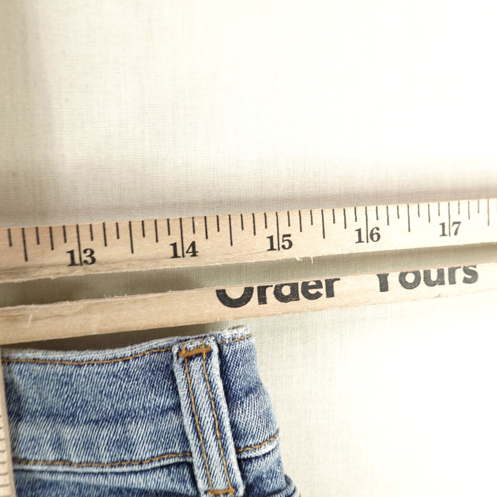 Guess VINTAGE Guess Denim Shorts Womens 30 Blue Cotton Spandex Casual Retro 90s Ladies Size 29" - 6 Thumbnail