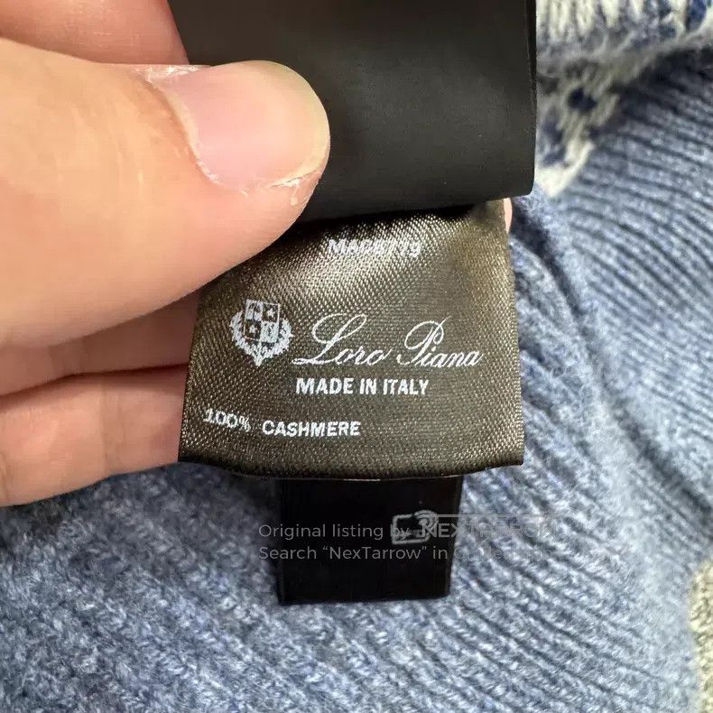 Loro Piana Loro Piana Fair Isle Vintage Cashmere Knit Sweater Size US L / EU 52-54 / 3 - 5 Thumbnail