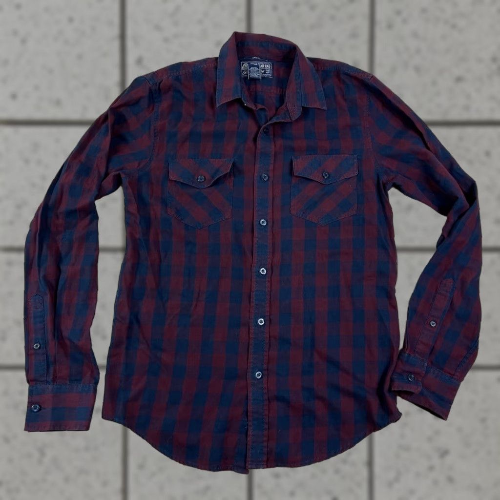 Vintage American Rag Shirt Mens Plaid Button Longsleeve Size Small Blue Size US S / EU 44-46 / 1 - 1 Thumbnail