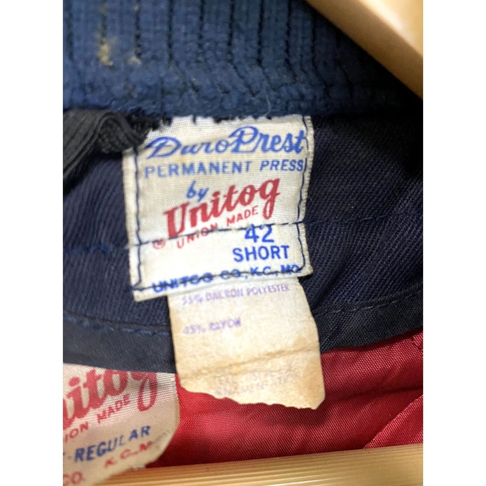 GAS VTG 60s Mobil Pegasus Gas Oil Service Station Chainstitch Talon Jacket 42 Short Mens Blue Unitog Comparable Mechanic Jacket Size US 42 / EU 58 - 4 Thumbnail