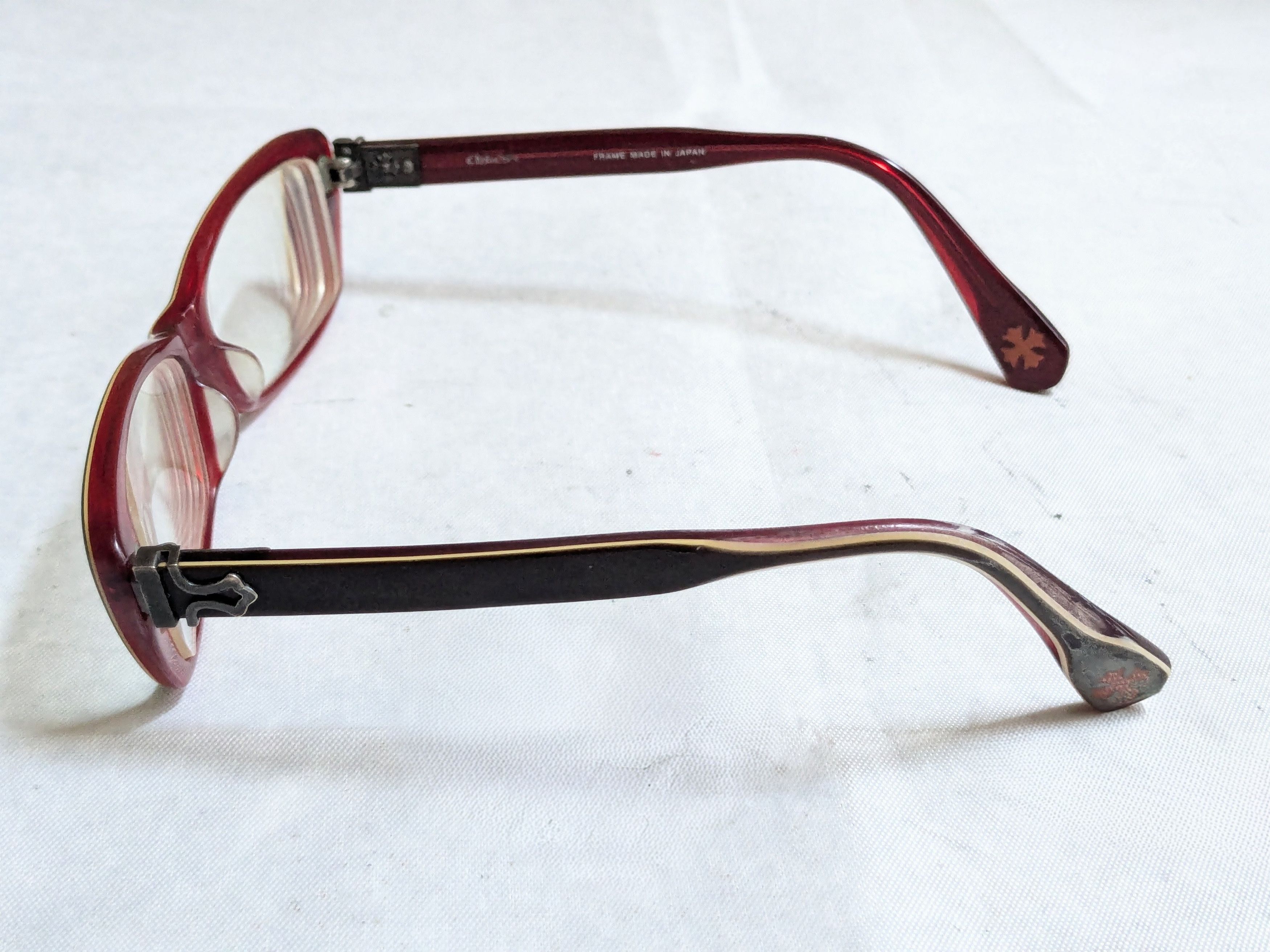 Chrome Hearts Chrome Hearts Venus Eyeglasses Black Red Rectangle Size ONE SIZE - 9 Thumbnail
