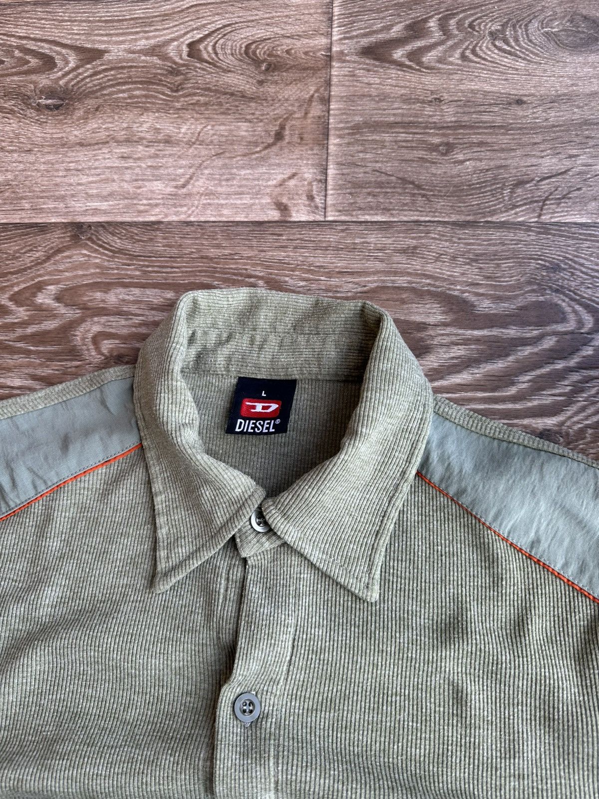 Diesel 🔥 Diesel Vintage Polo T Shirt Button Up Solid Rare Size US L / EU 52-54 / 3 - 3 Thumbnail