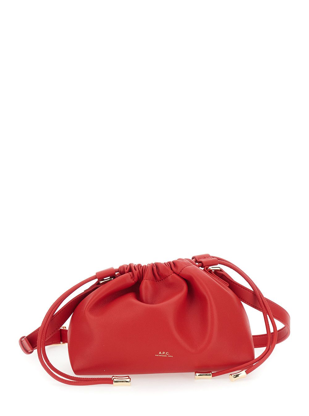 A.P.C. 'Ninon Mini' Red Crossbody bag with Engraved Logo on the Front and Adjustable Ecoleather Strap in for Women Size ONE SIZE - 1 Thumbnail