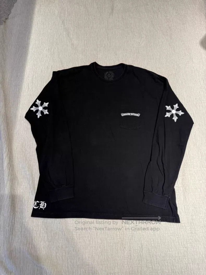 Chrome Hearts CHROME HEARTS Size 2XL Black Pentagram Scroll Long-Sleeved Size US XXL / EU 58 / 5 - 2 Thumbnail