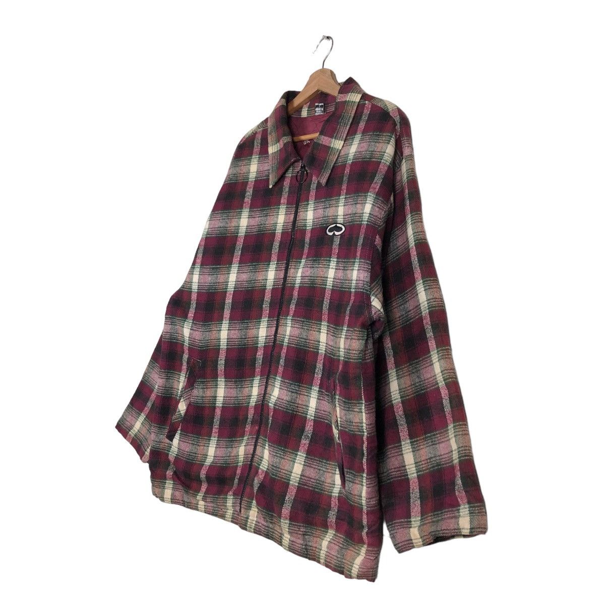 Japanese Brand 🔥Punk Design Tartan Checked Flannel Work Jacket Made in USA Size US L / EU 52-54 / 3 - 2 Thumbnail