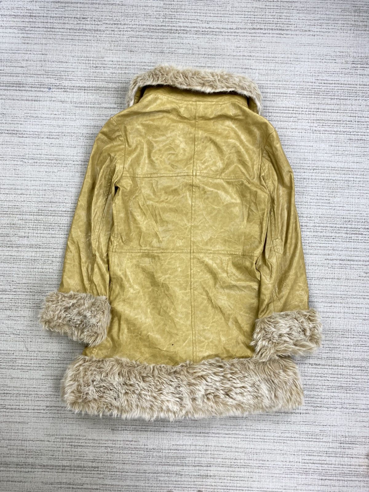 Vintage Vintage L’est Rose Faux Fur Leather Coat Jacket Size US S / EU 44-46 / 1 - 2 Thumbnail