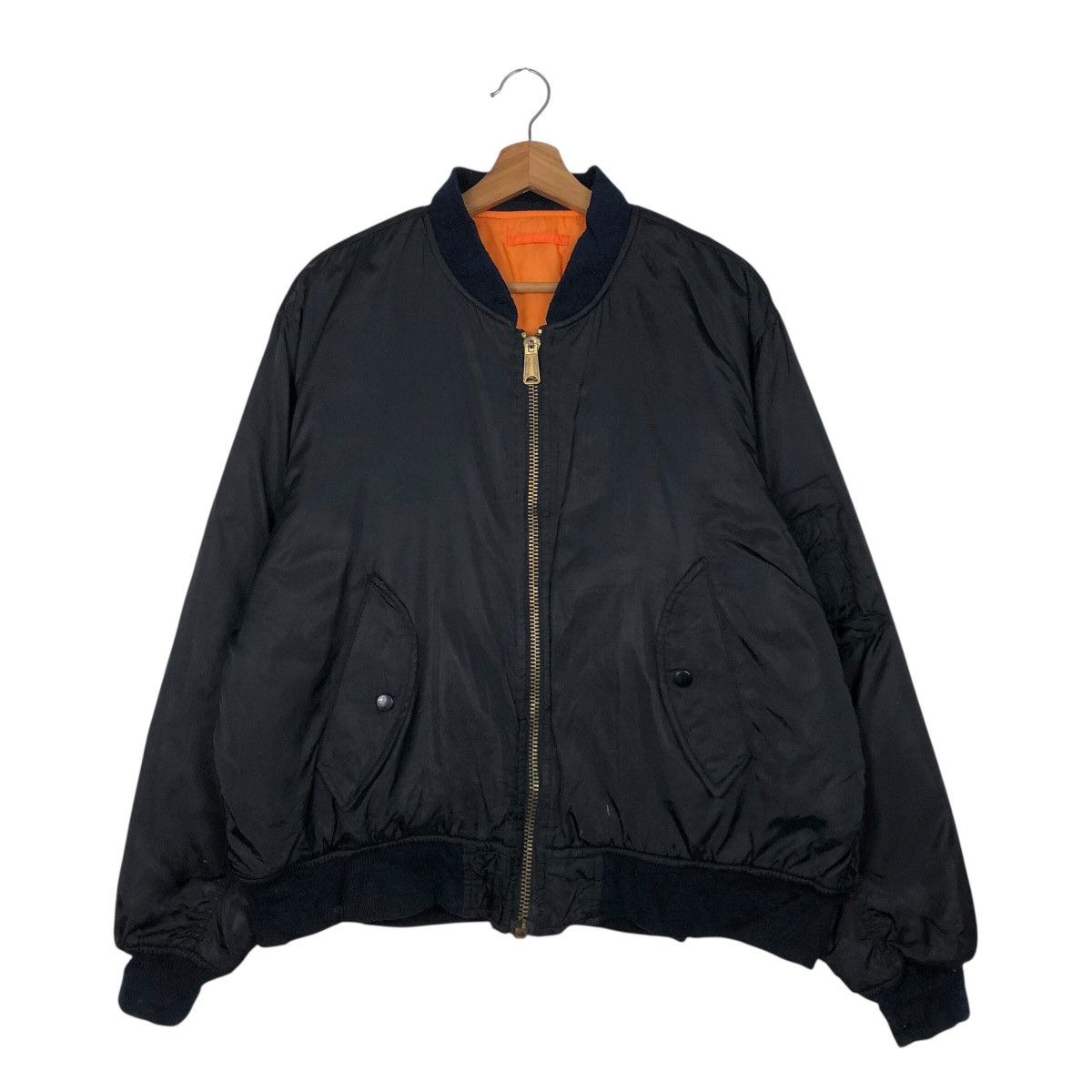 Japanese Brand 📌Vintage Worker Bomber Jacket Panasonic Spell Out Big Logo Size US L / EU 52-54 / 3 - 2 Thumbnail