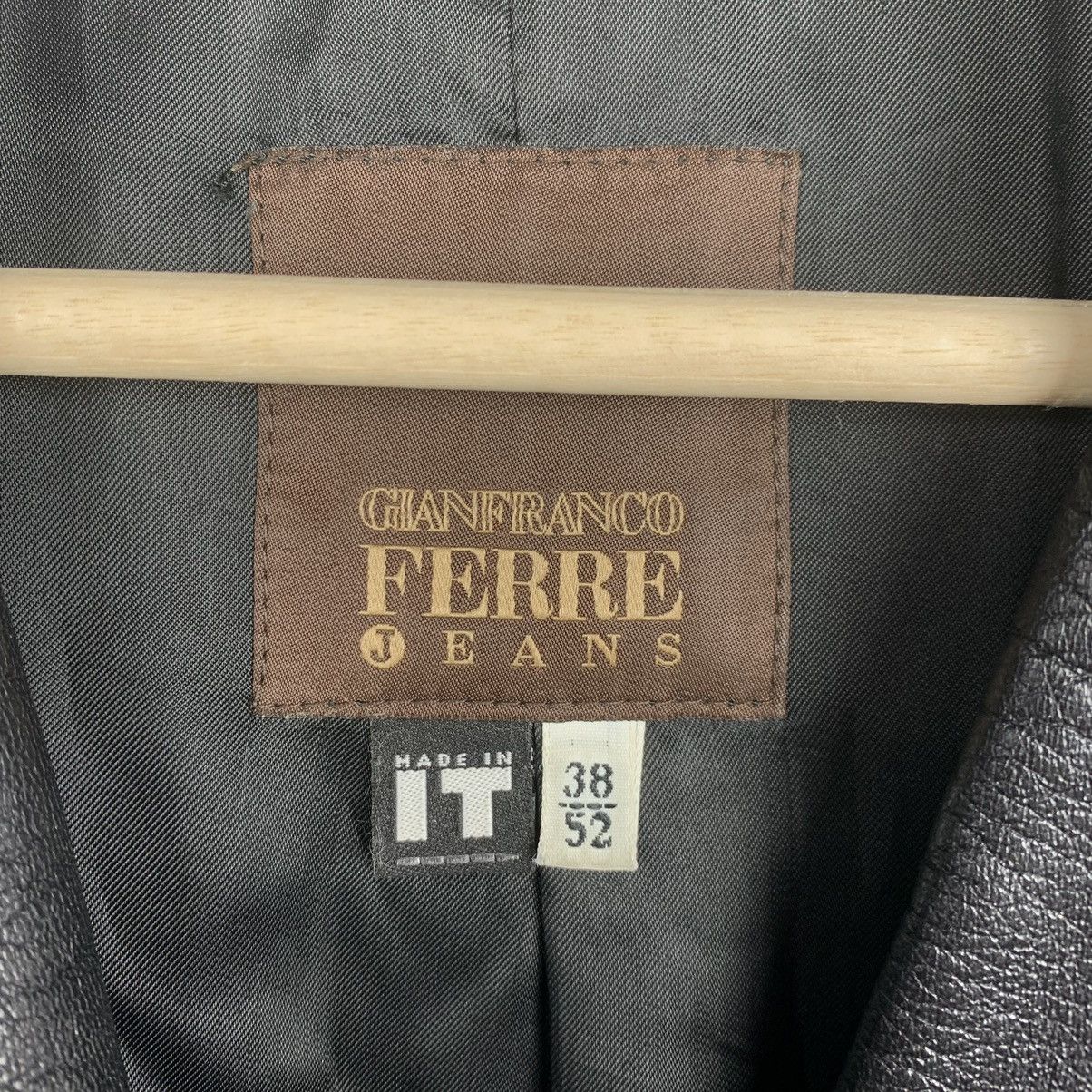 Gianfranco Ferre Vintage Gianfranco Ferre Black Leather Jacket Y2K Size 52 Size US L / EU 52-54 / 3 - 4 Thumbnail