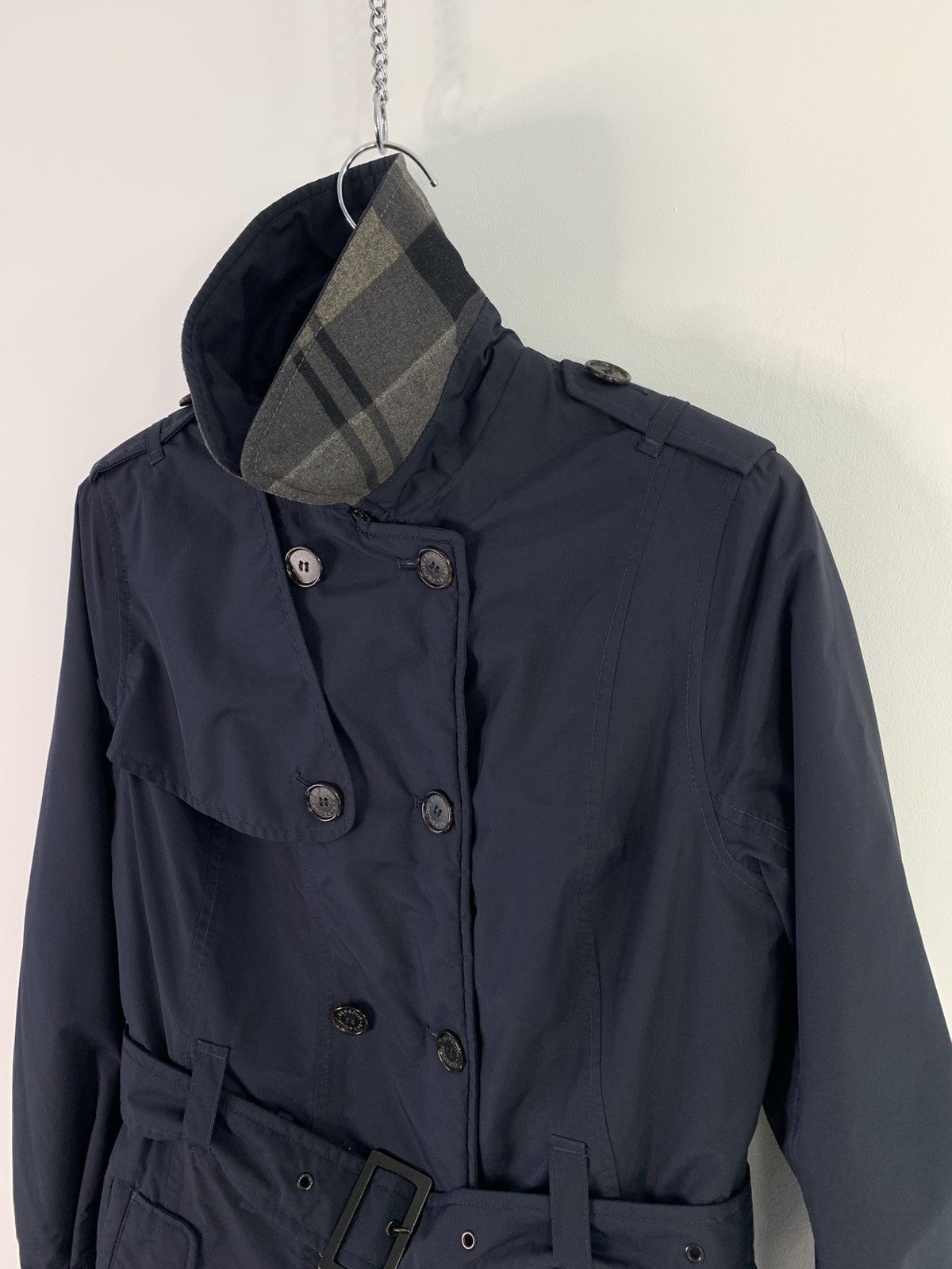 Barbour × Designer Barbour Millfire Quilted Womens Trench Coat S Size Size S / US 4 / IT 40 - 6 Thumbnail