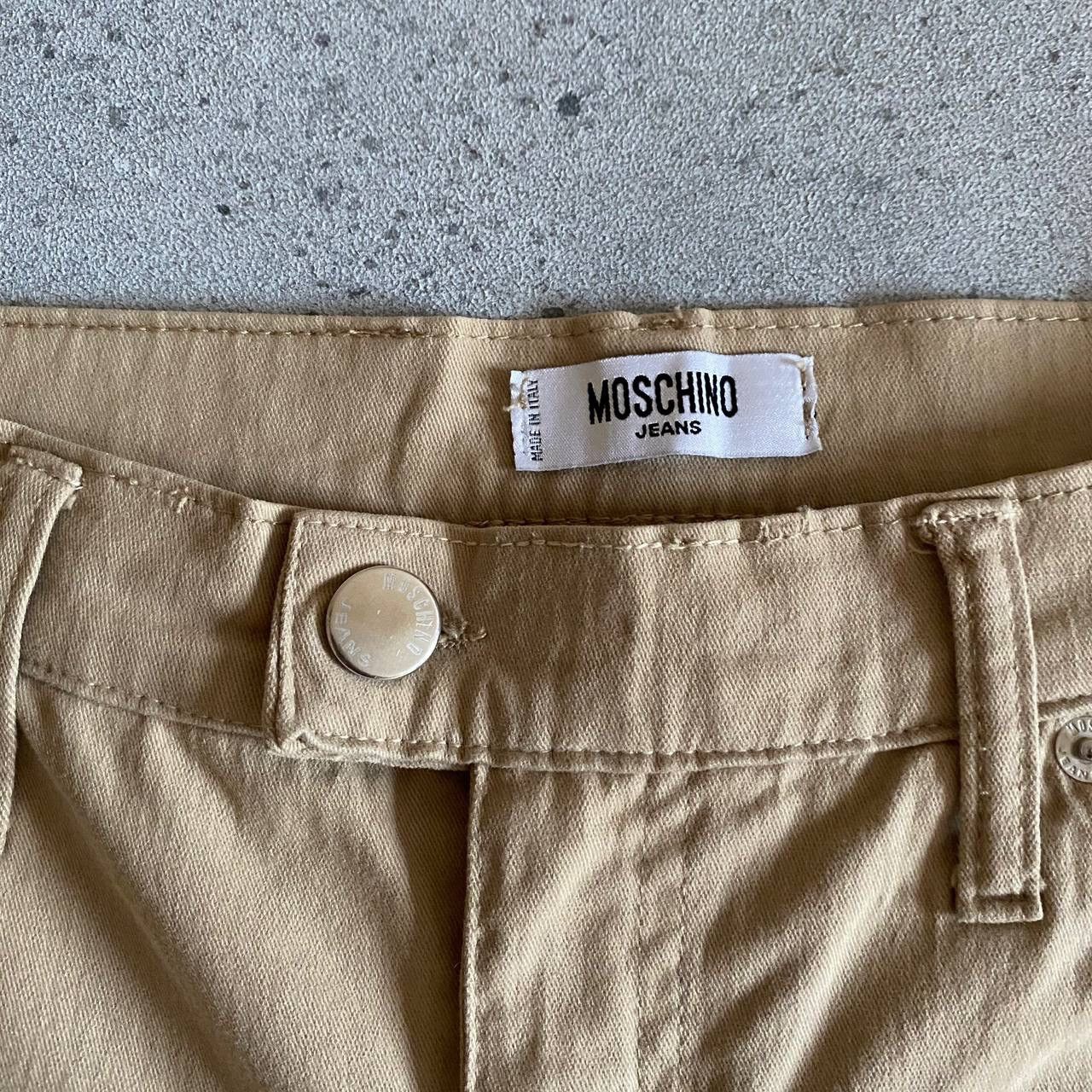 Moschino × Vintage Moschino Vintage Flared Beige Pants Jeans 90s Size 27" / US 4 / IT 40 - 9 Thumbnail