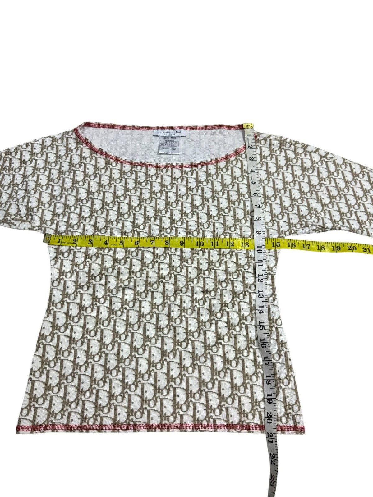 Dior CHRISTIAN DIOR Monogram Crop Top Size XS / US 0-2 / IT 36-38 - 12 Thumbnail