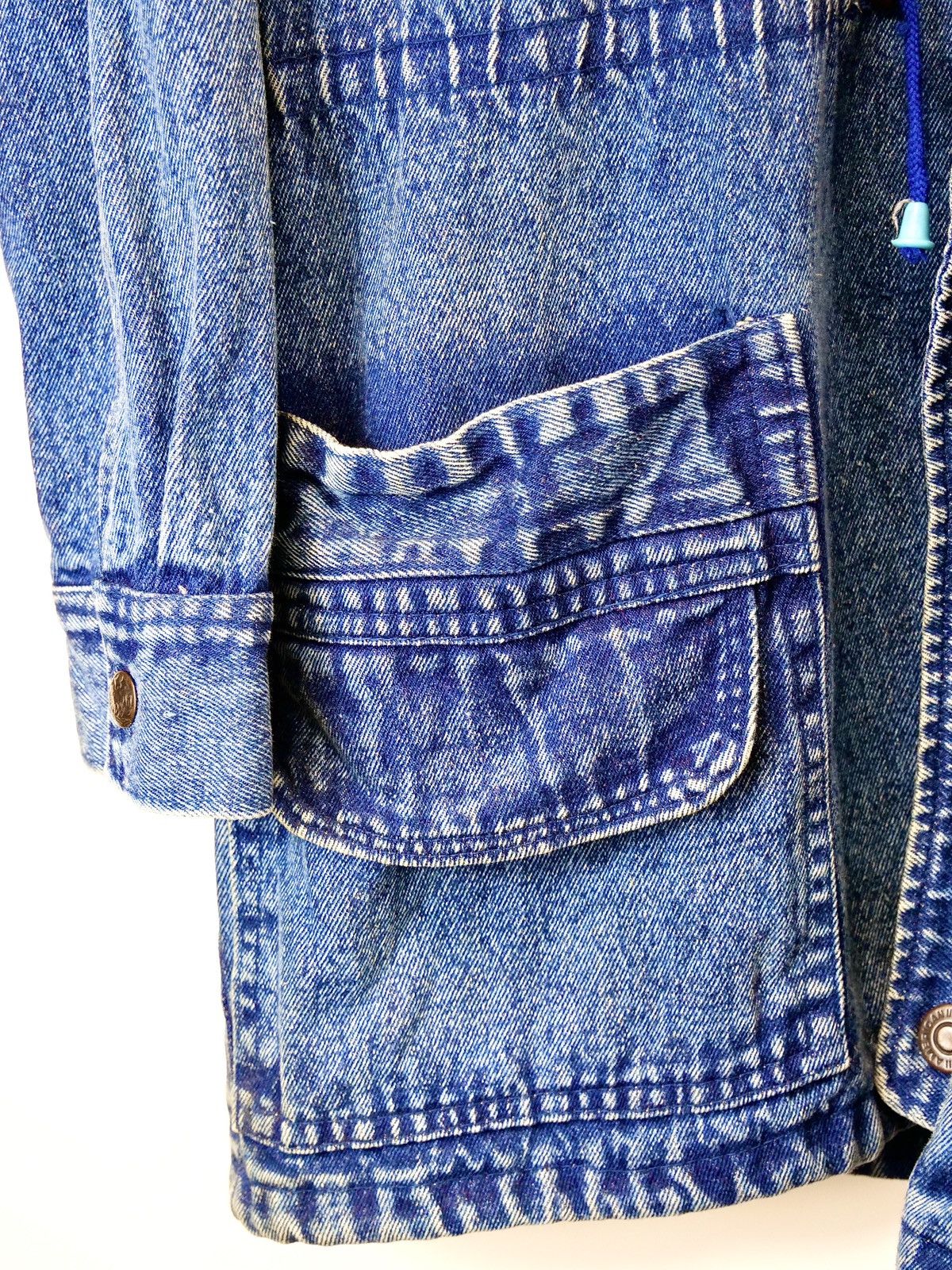 Big Star × Indian Motorcycle × Vintage Vintage Oversized Alien Embroidery Denim Parka Made in USA Size US L / EU 52-54 / 3 - 8 Thumbnail