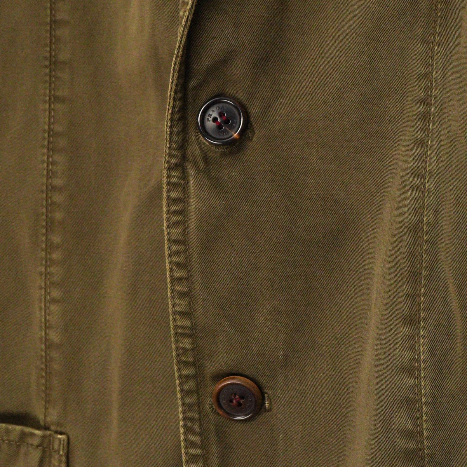 Prada Prada Linea Rossa SS06 Tab Logo Khaki Twill Work Jacket Size US M / EU 48-50 / 2 - 6 Thumbnail