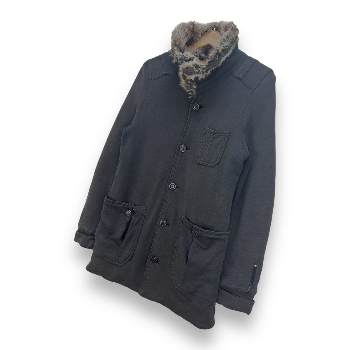 Diesel 🔥 SUNFADED DIESEL SOFT CHORE JACKET FUR COLAR Size US XS / EU 42 / 0 - 2 Thumbnail