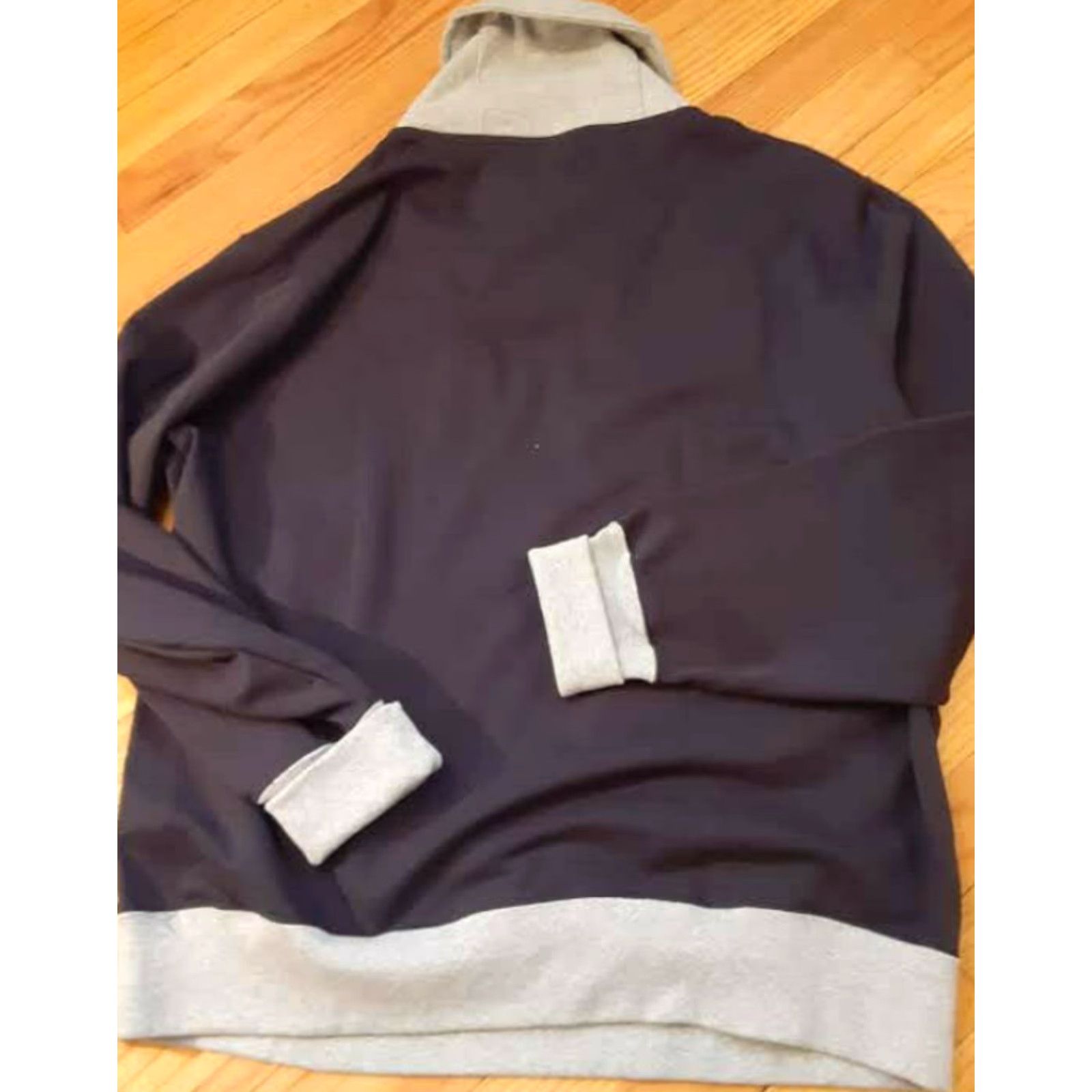 Vintage VINTAGE Relience Garments Sweater 1/4 Button Heavy Duty Shawl Collar Men 2XL Black 90s Cotton Blend Pullover Size US XXL / EU 58 / 5 - 5 Thumbnail