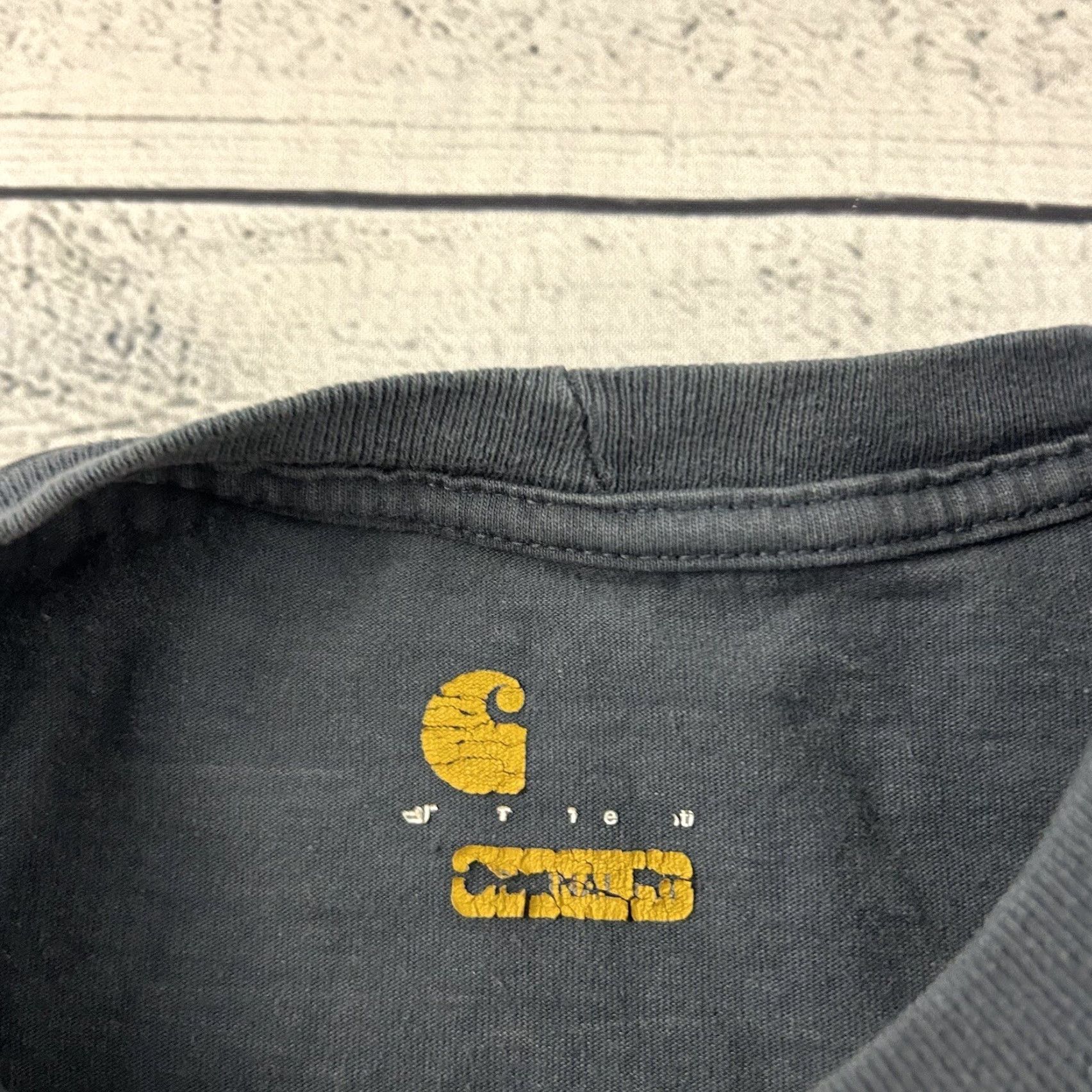 Carhartt Carhartt K126 Original Fit Heavyweight Long Sleeve T Shirt Mens XL Blue Size US XL / EU 56 / 4 - 3 Thumbnail