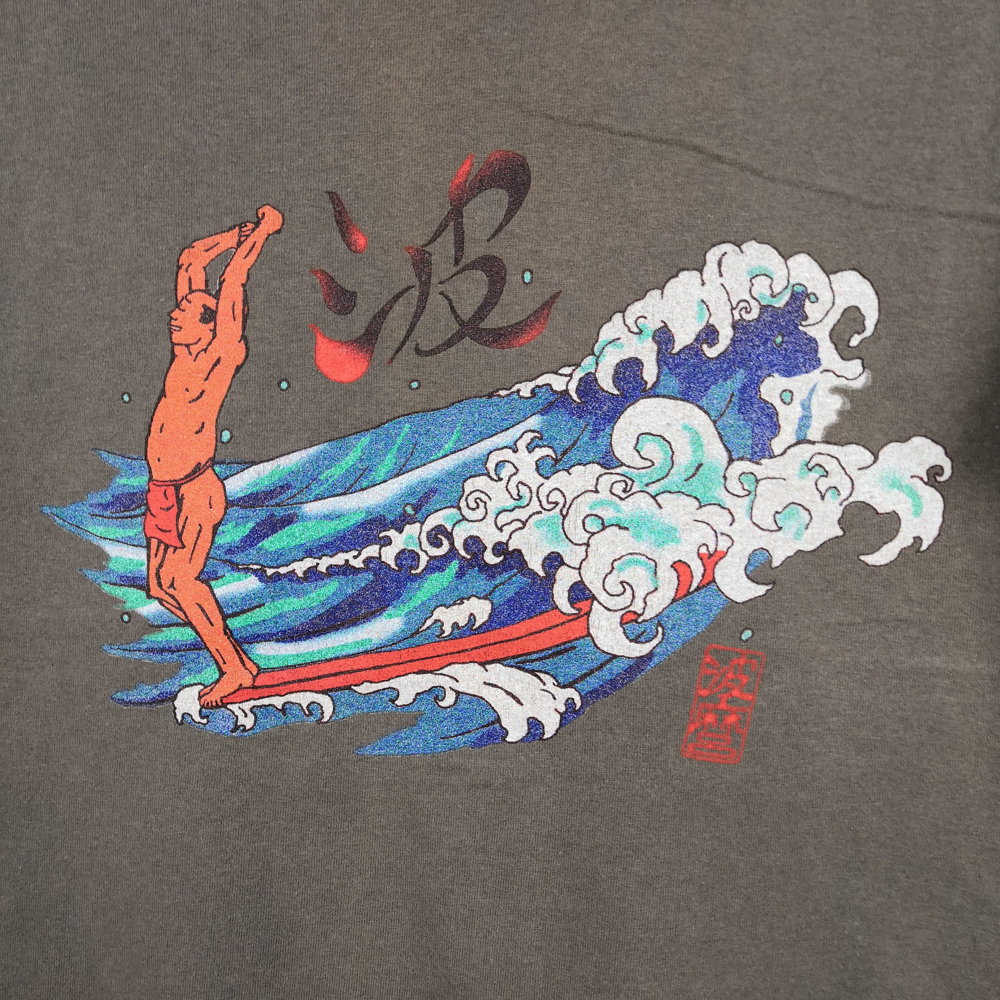 Japanese Brand Vintage Y2K Oldman T-Shirt Japanese Surfing Crewneck Tees Size US L / EU 52-54 / 3 - 6 Thumbnail