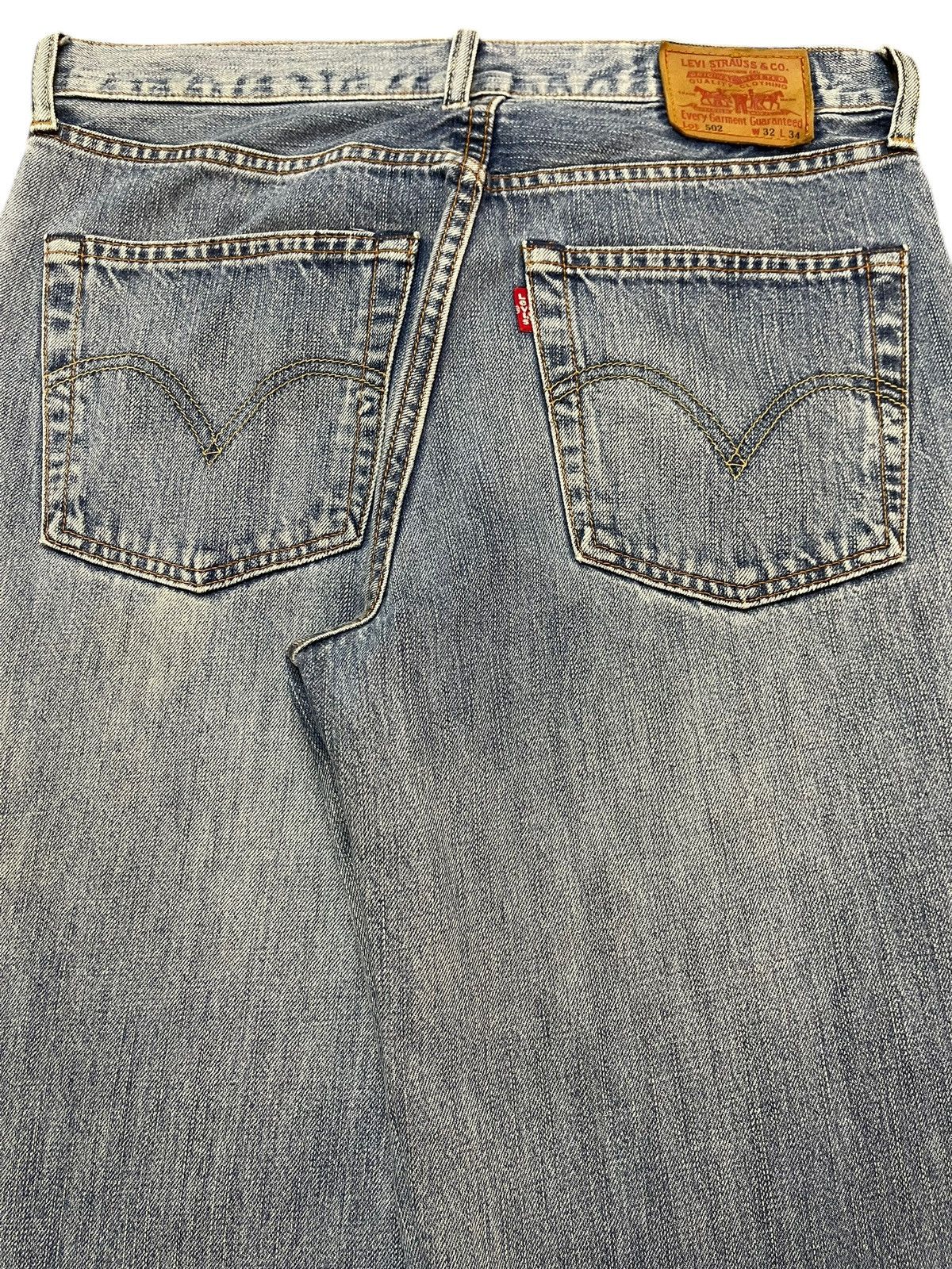 Levi's Vintage 80s Levis 502 Blue Faded Wash Wide Leg Straight Fit Size US 31 - 5 Thumbnail
