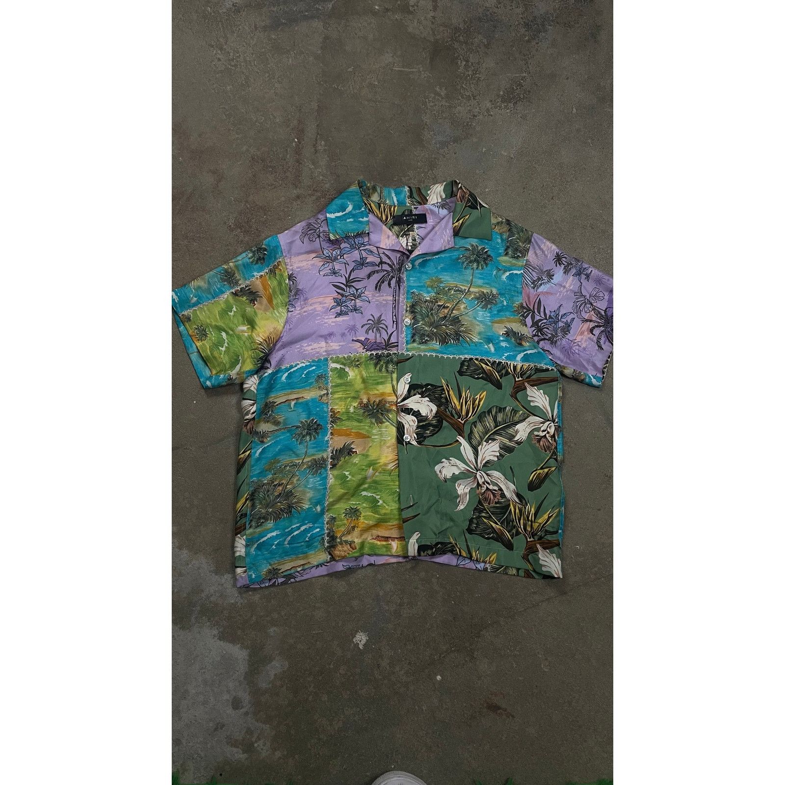 Amiri Amiri Floral Silk Button Up (Missing Button) Used Large Size US L / EU 52-54 / 3 - 1 Thumbnail
