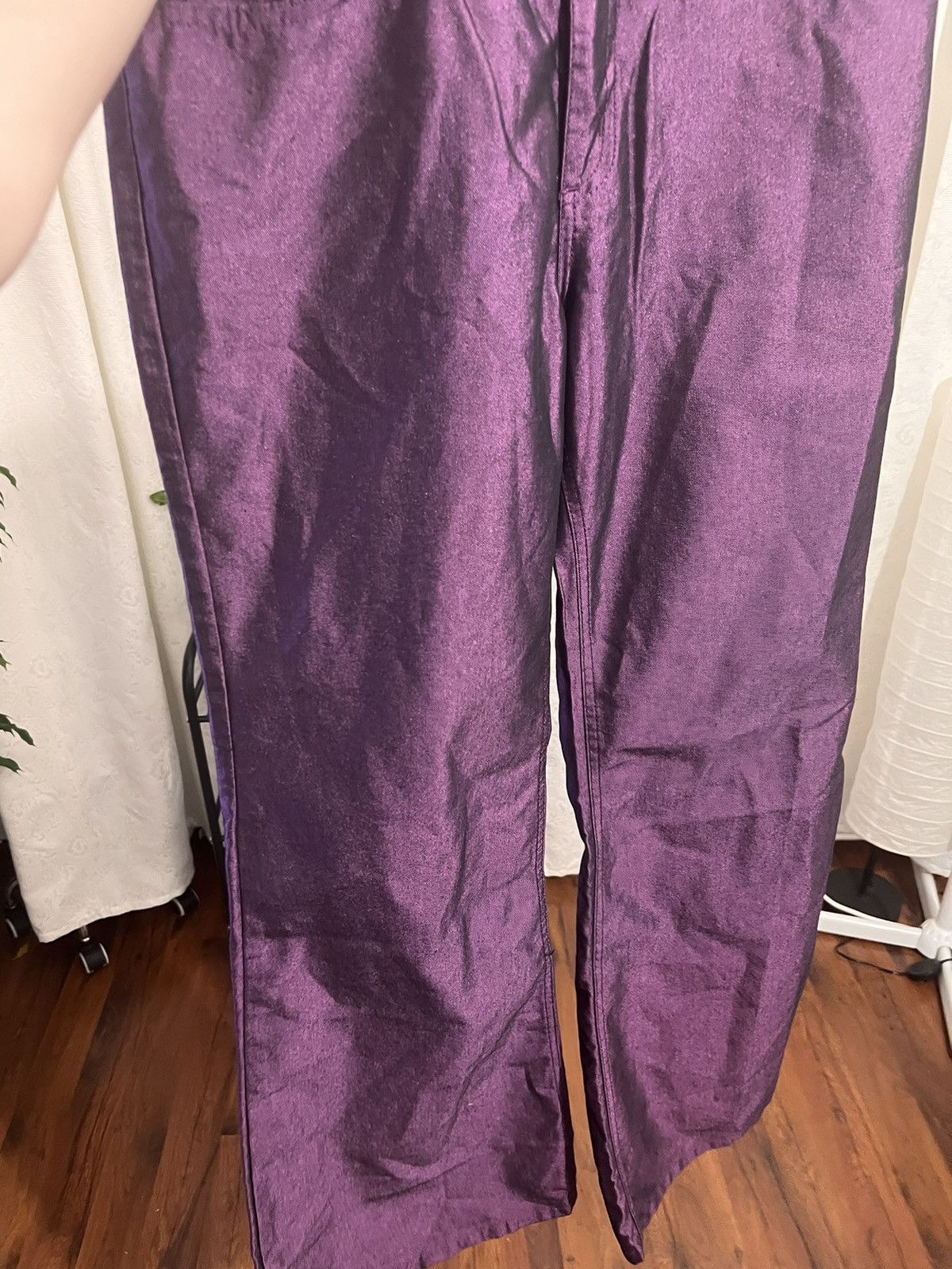 Japanese Brand Rare Y2K Passenge Cyber Flaired Rave Hip Hop Rap Pants Grail Size US 34 / EU 50 - 8 Thumbnail