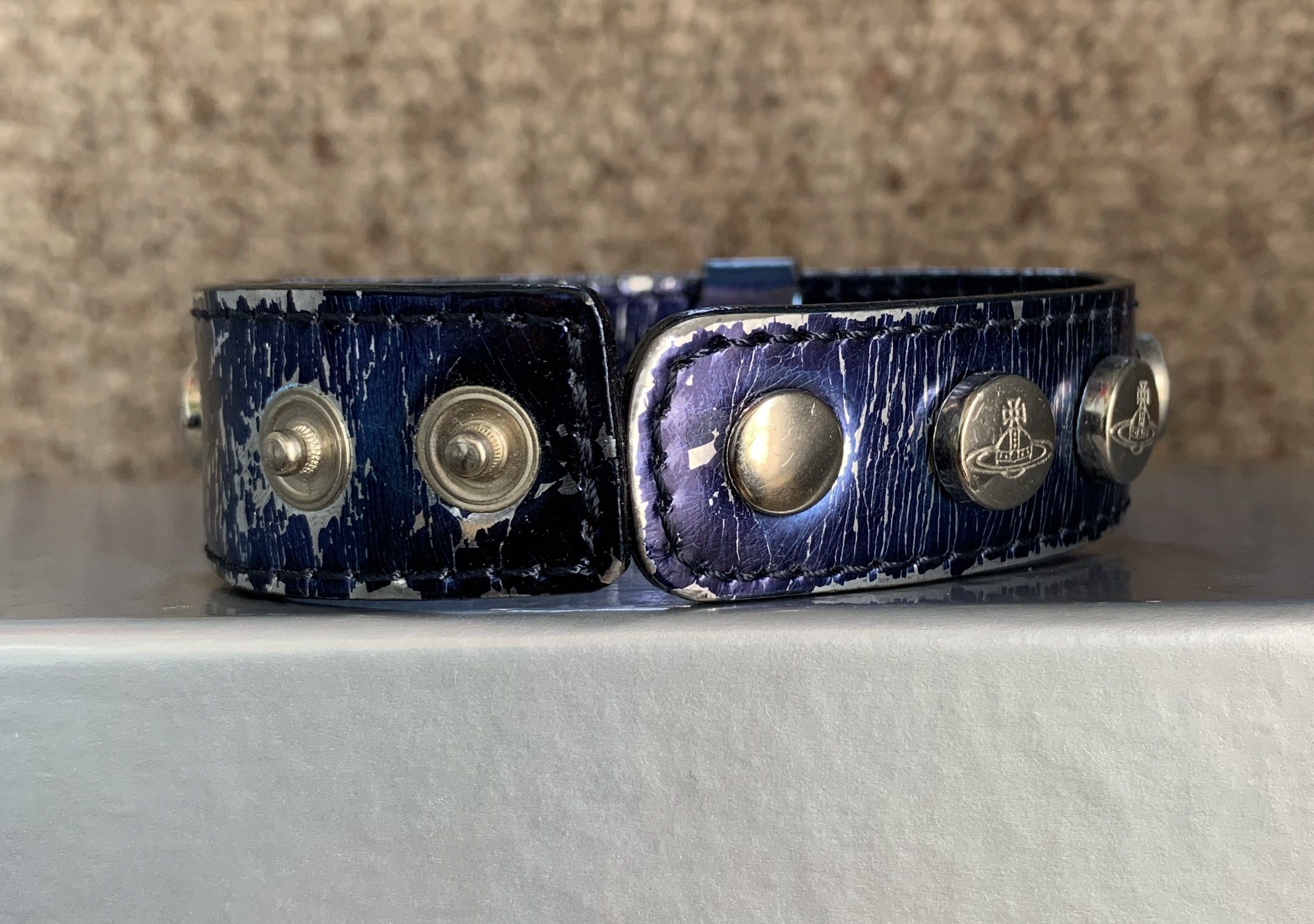 Vivienne Westwood S/S 2003 Vivenne Westwood Studded Leather Orb Bracelet Size ONE SIZE - 7 Thumbnail