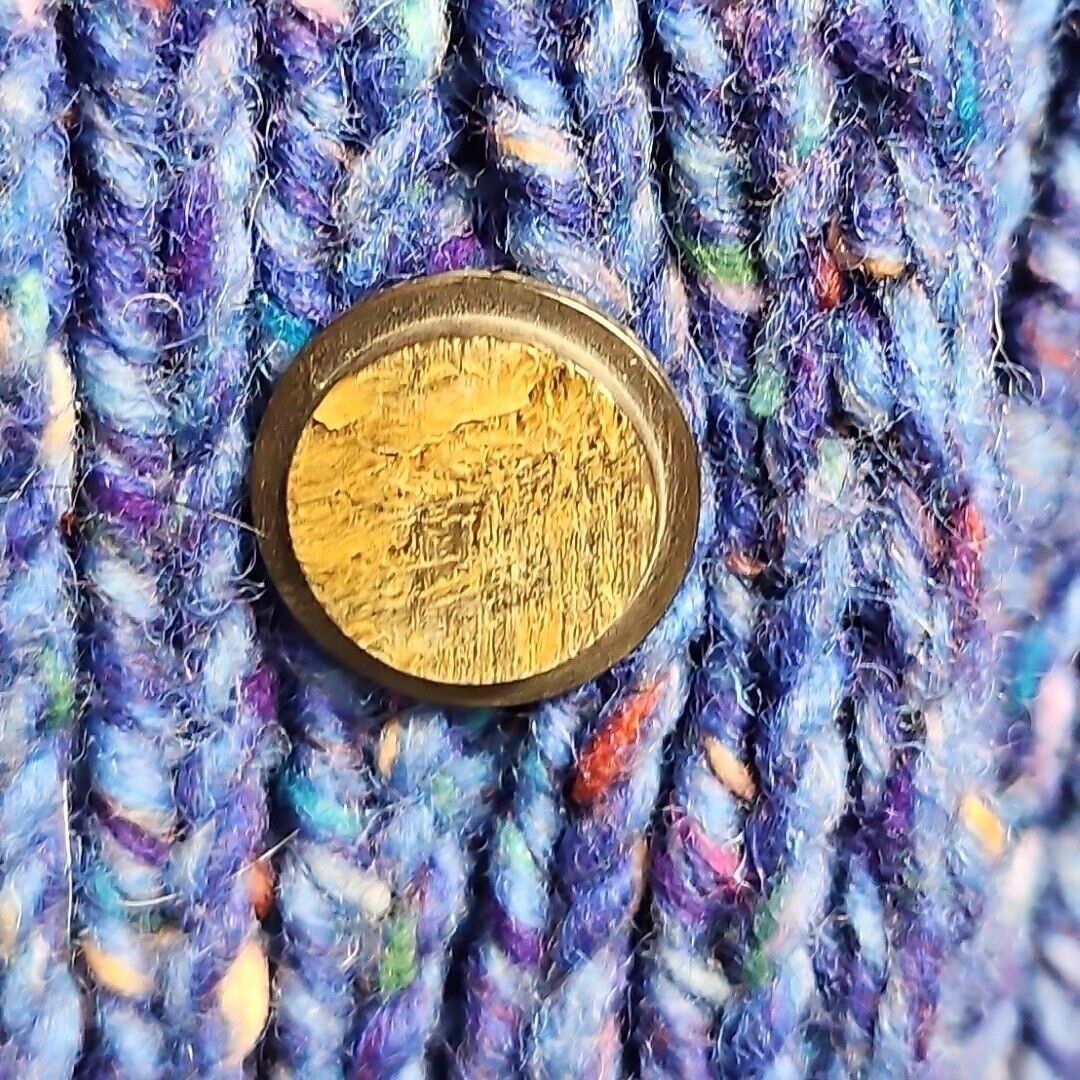 Vintage Vtg Ravelry Wool Sweater Womens M/L Purple Blue Fleck Chunky Size M / US 6-8 / IT 42-44 - 9 Thumbnail