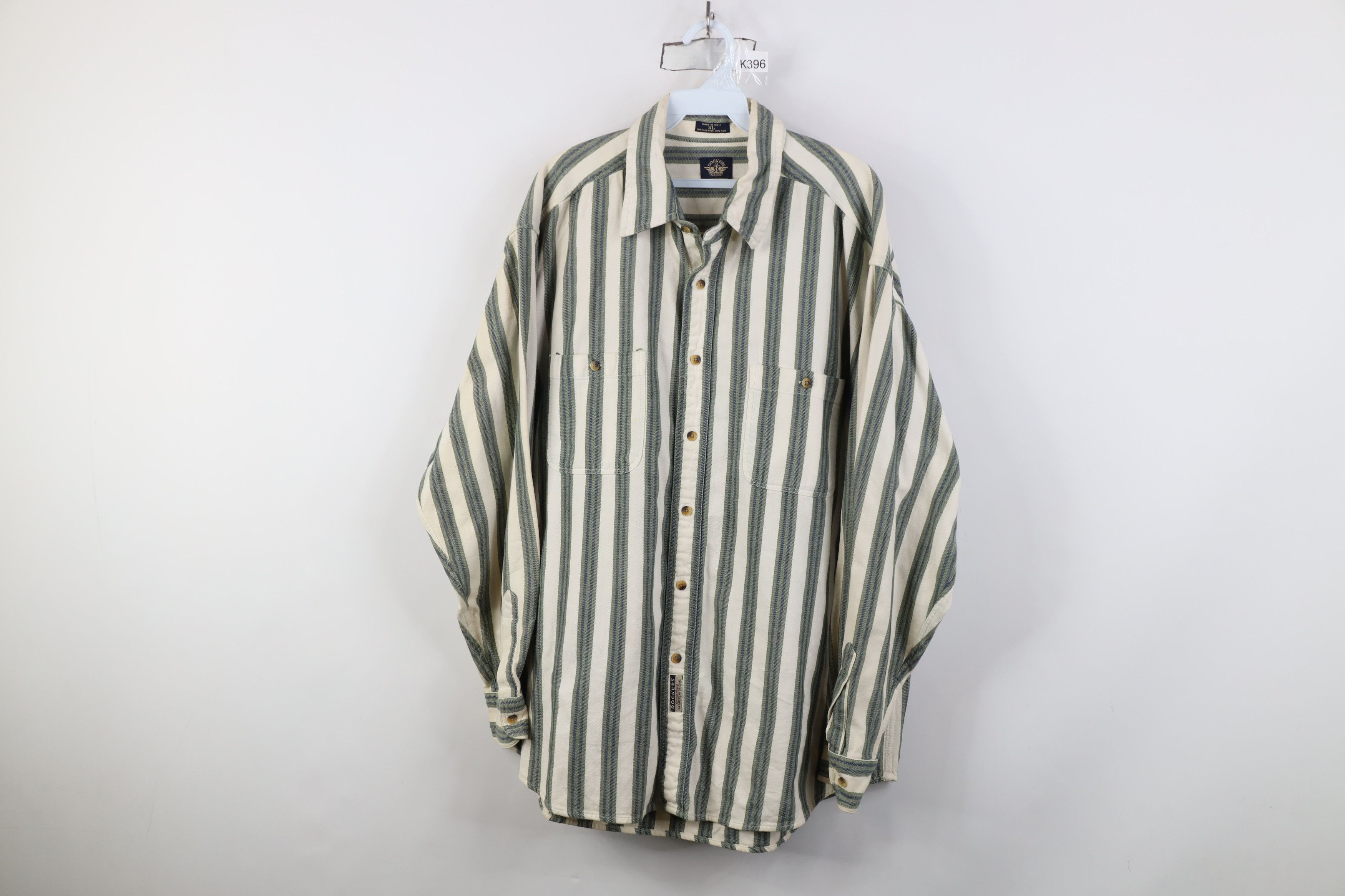 Vintage Vintage 90s Streetwear Flannel Collared Button Shirt Size US XL / EU 56 / 4 - 1 Thumbnail