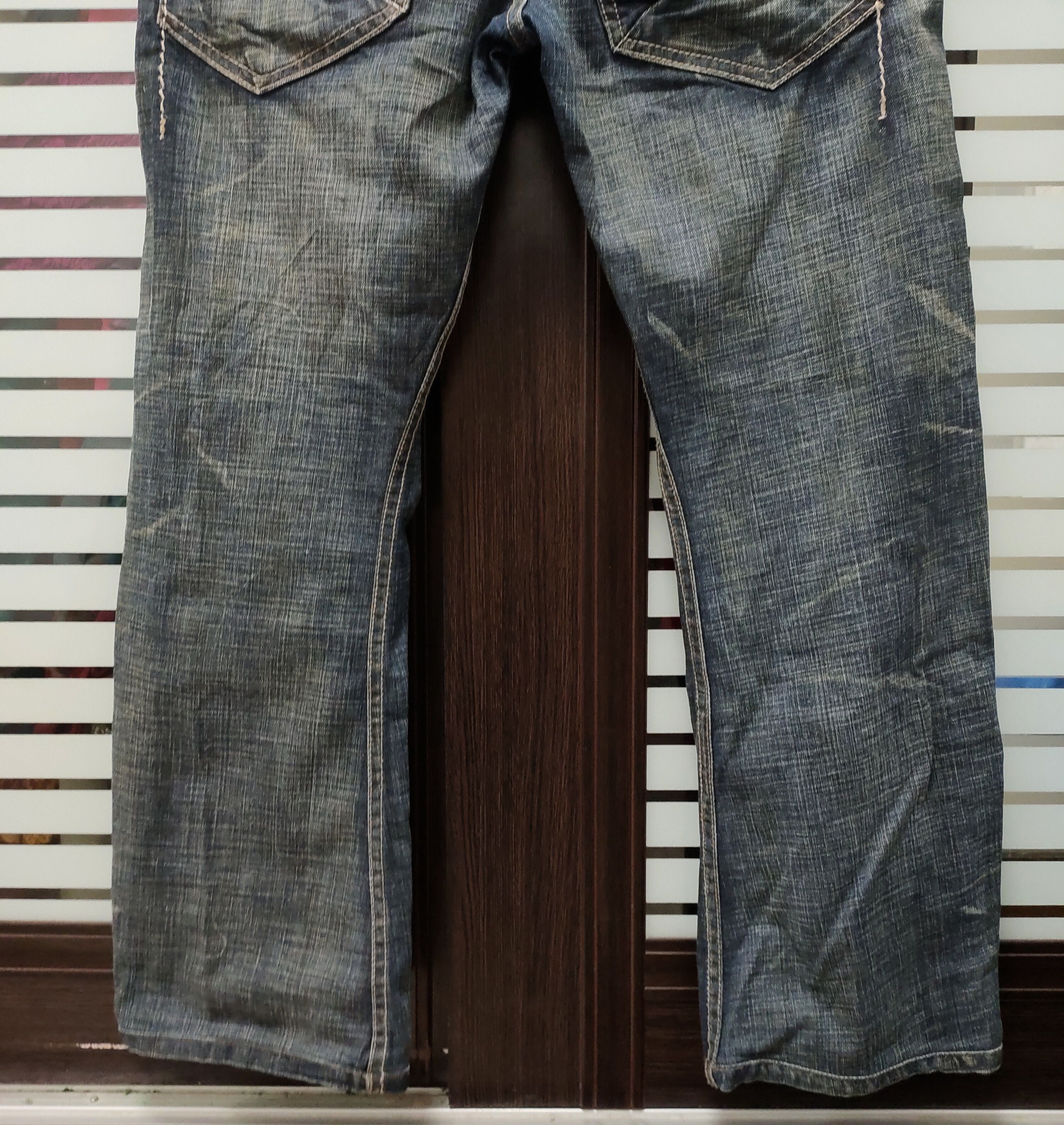 Tribal Streetwear 💥 Tough Jeansmith Machine Gun Flared Denim💥 Size US 36 / EU 52 - 7 Thumbnail