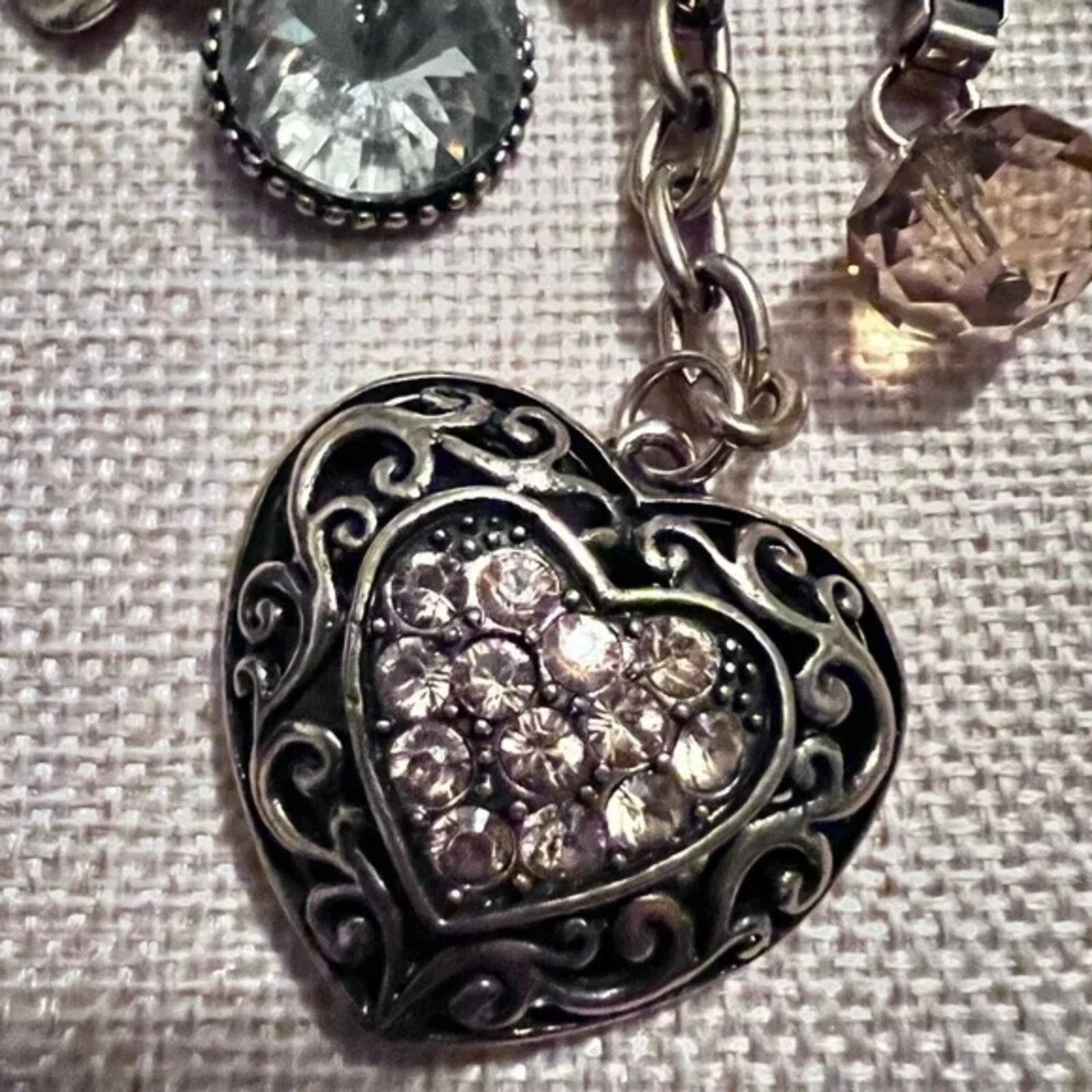 Other A&A Gold Tone Rolo Chain Charm Necklace 7 Charms 30” Size ONE SIZE - 1 Thumbnail