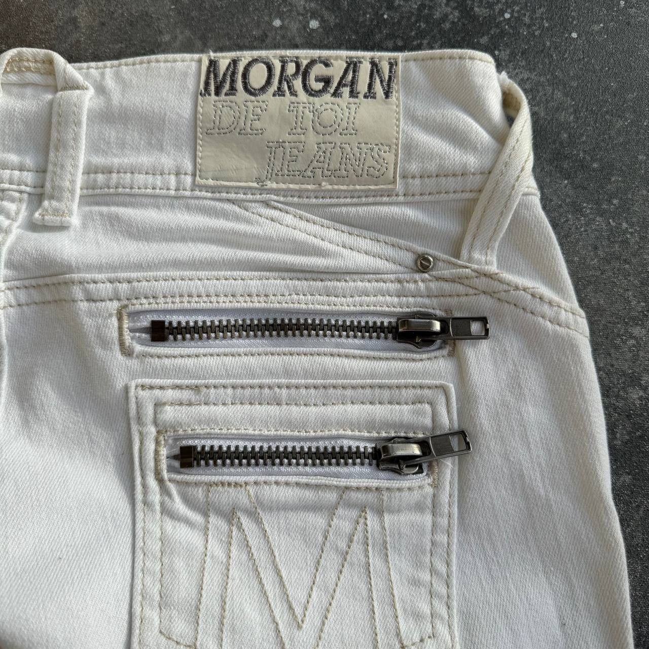 Morgan De Toi Y2K Morgan de Toi Vintage Double Zip Details Low Rise Jeans Size 30" / US 8 / IT 44 - 6 Thumbnail