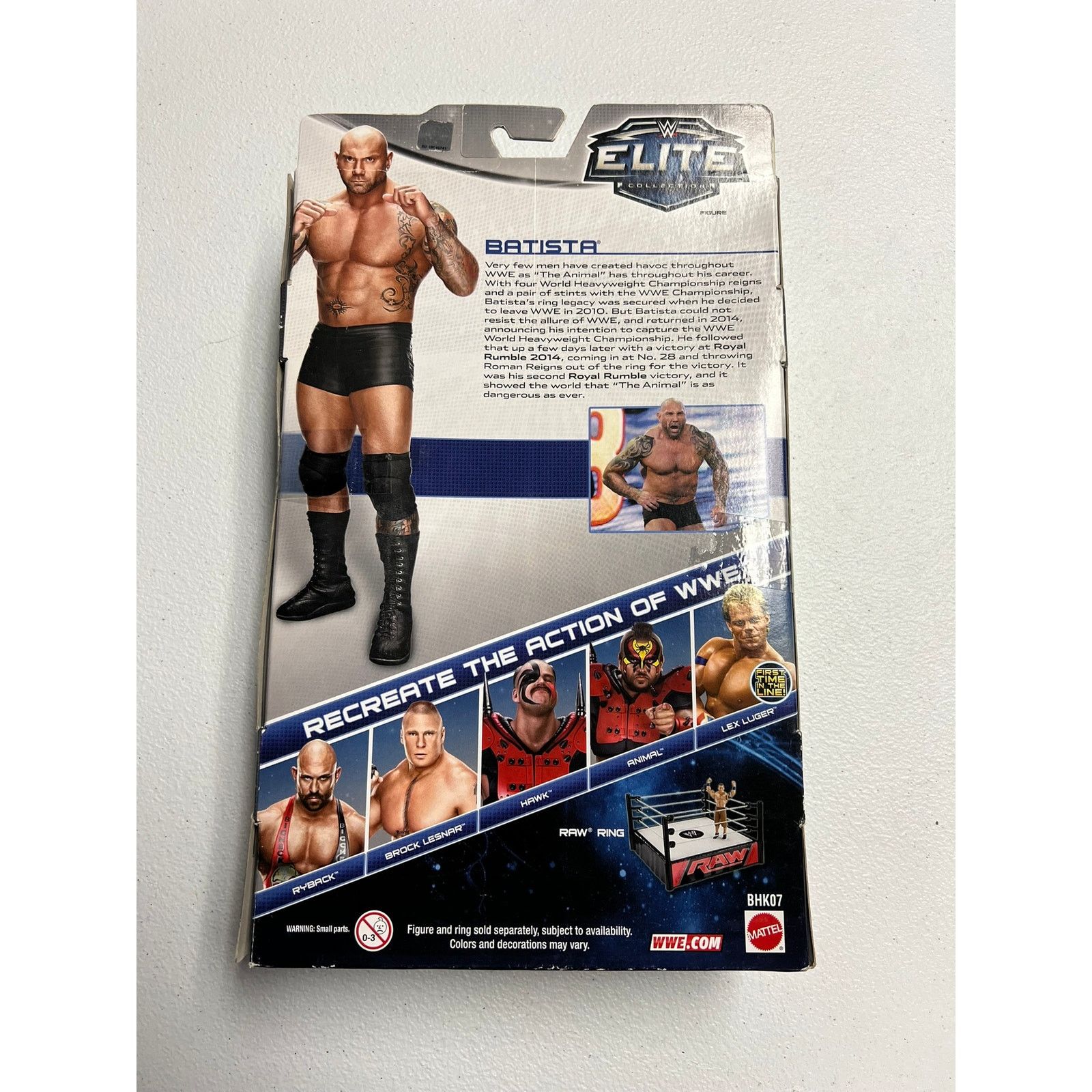 WWE WWE Wrestling Elite Batista Tattoo Action Figure Toy NIB NEW Size ONE SIZE - 7 Thumbnail