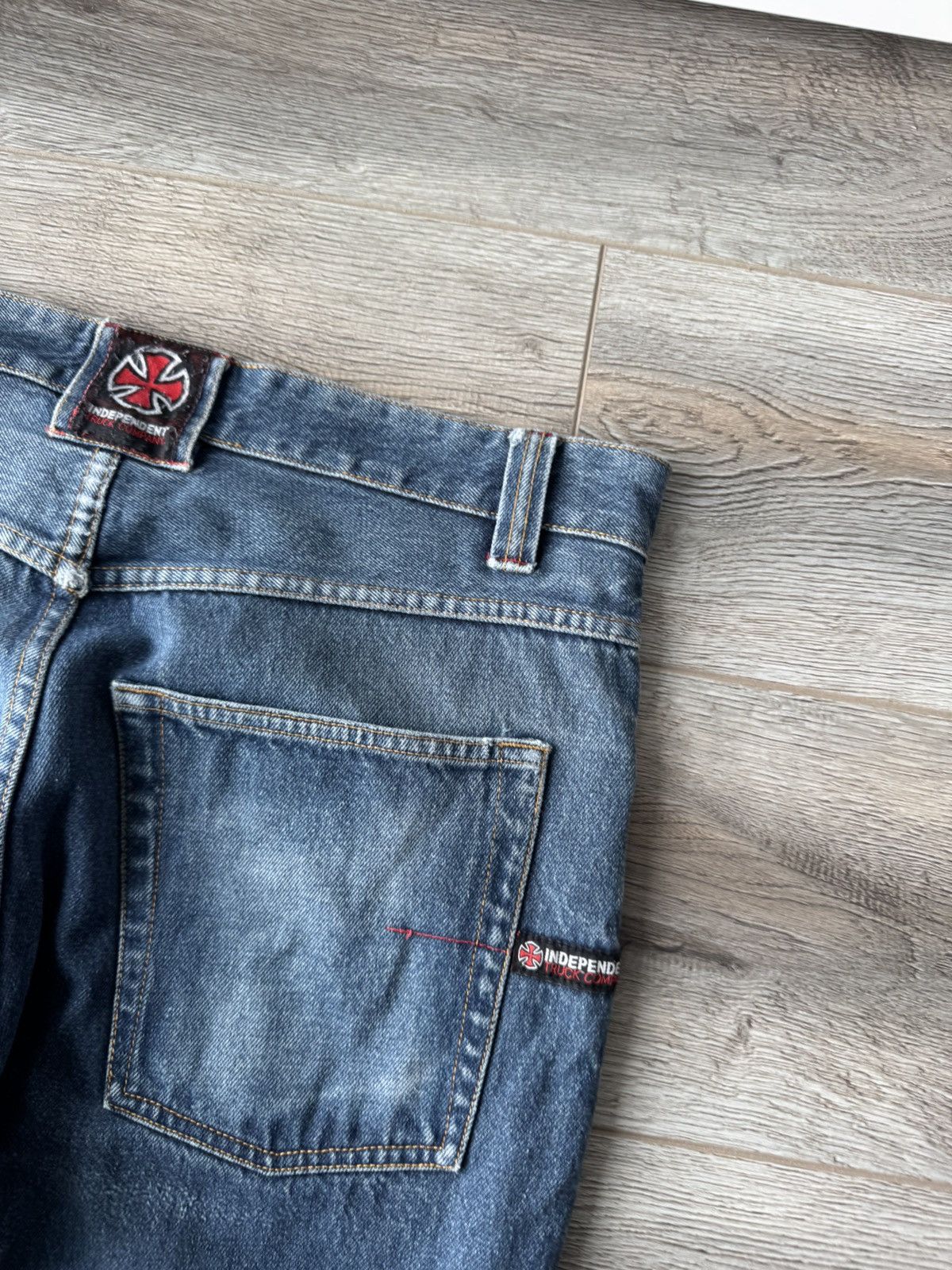 Independent Truck Co. Vintage Independent Truck Company Rap Distressed Jeans Size US 34 / EU 50 - 18 Thumbnail