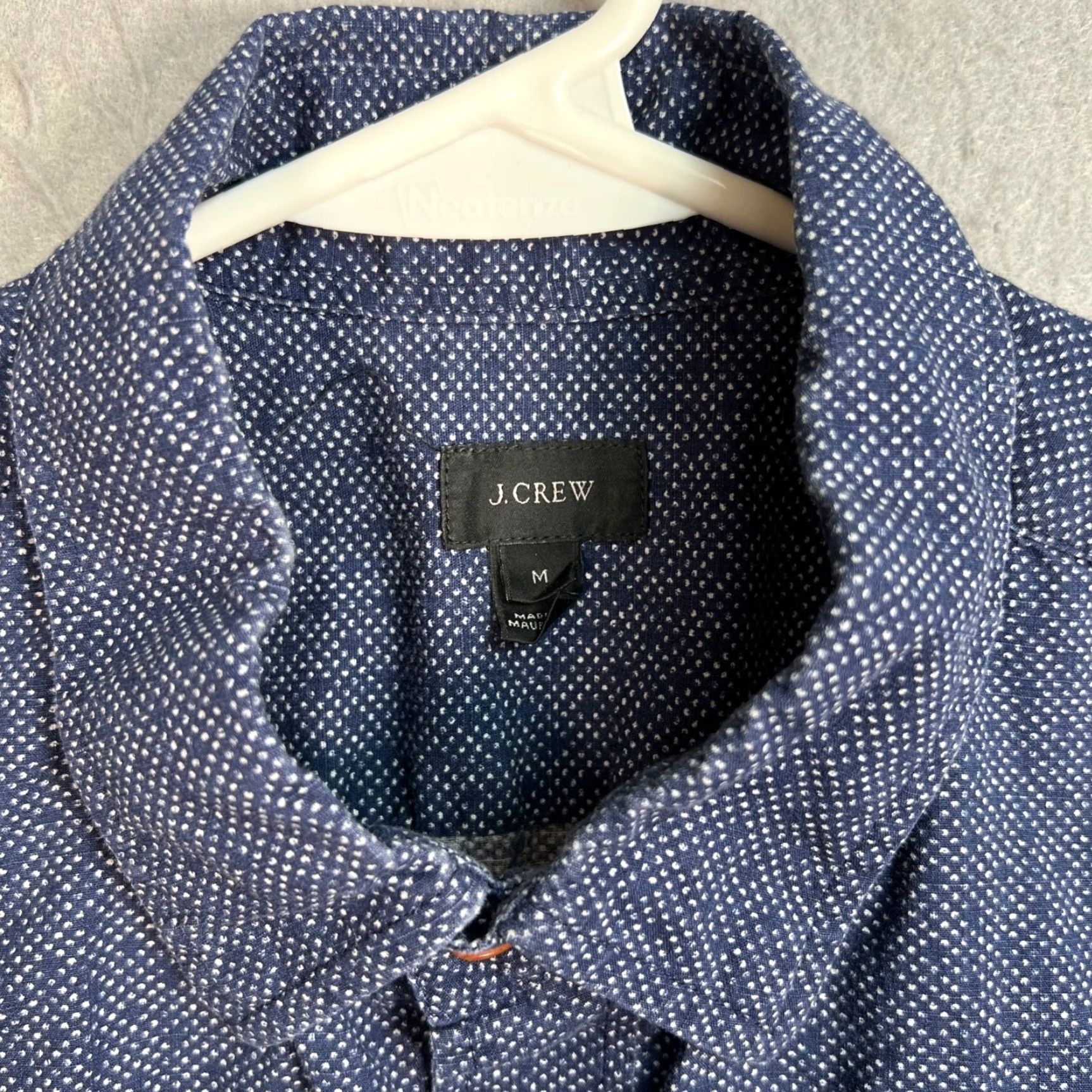 J.Crew J.CREW Mens Shirt Button-Up Long Sleeve Blue 100% Cotton M Adult Medium Casual Classic Pockets Size US M / EU 48-50 / 2 - 7 Thumbnail