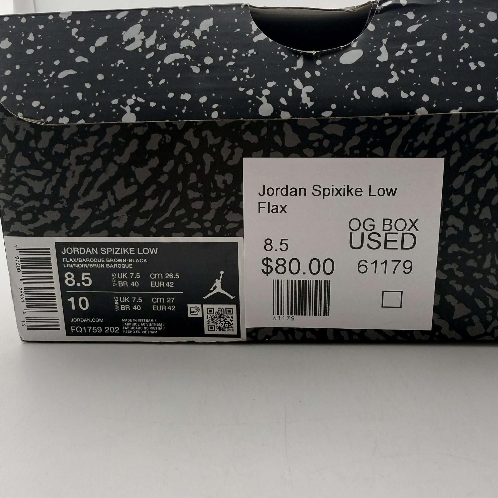 Jordan Brand Jordan Spizike Low Flax 8.5 Used with Box Size US 8.5 / EU 41-42 - 9 Thumbnail