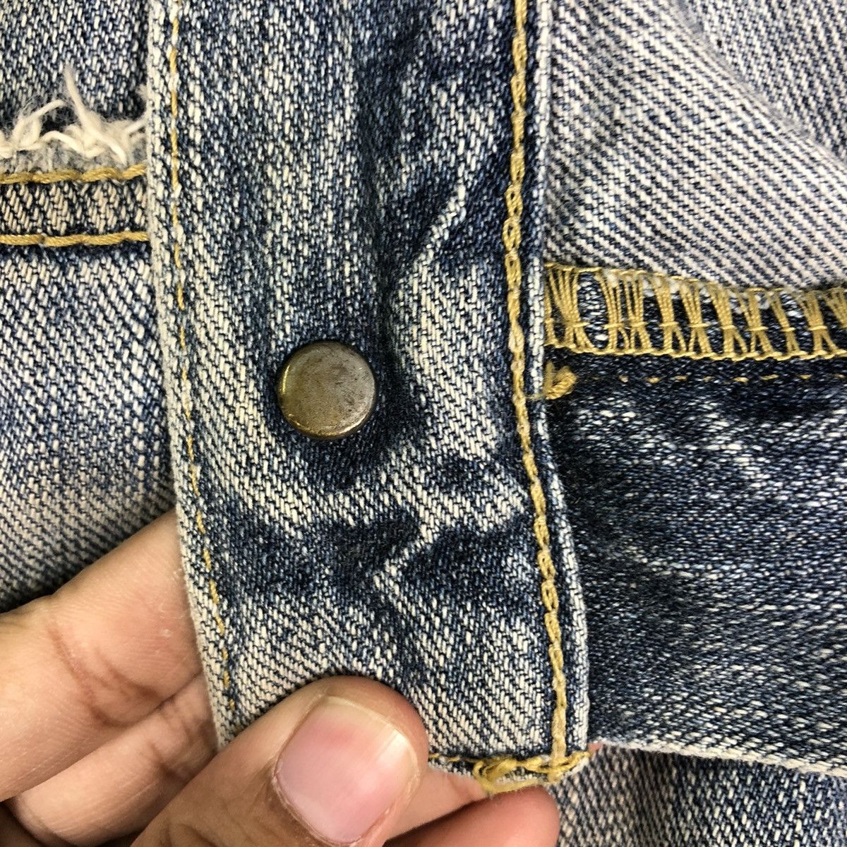 Japanese Brand 🔥VINTAGE SELVEDGES DENIM JEANS LEE USA Size US 34 / EU 50 - 16 Thumbnail