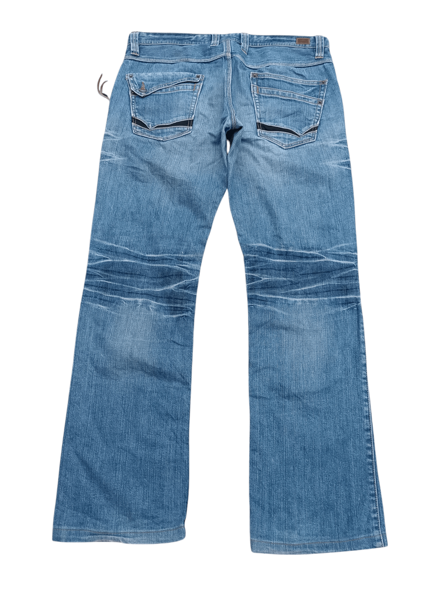Japanese Brand FLARED 🔥 Nicole Club For Men Multi Pocket Whiskers Denim Size US 34 / EU 50 - 4 Thumbnail