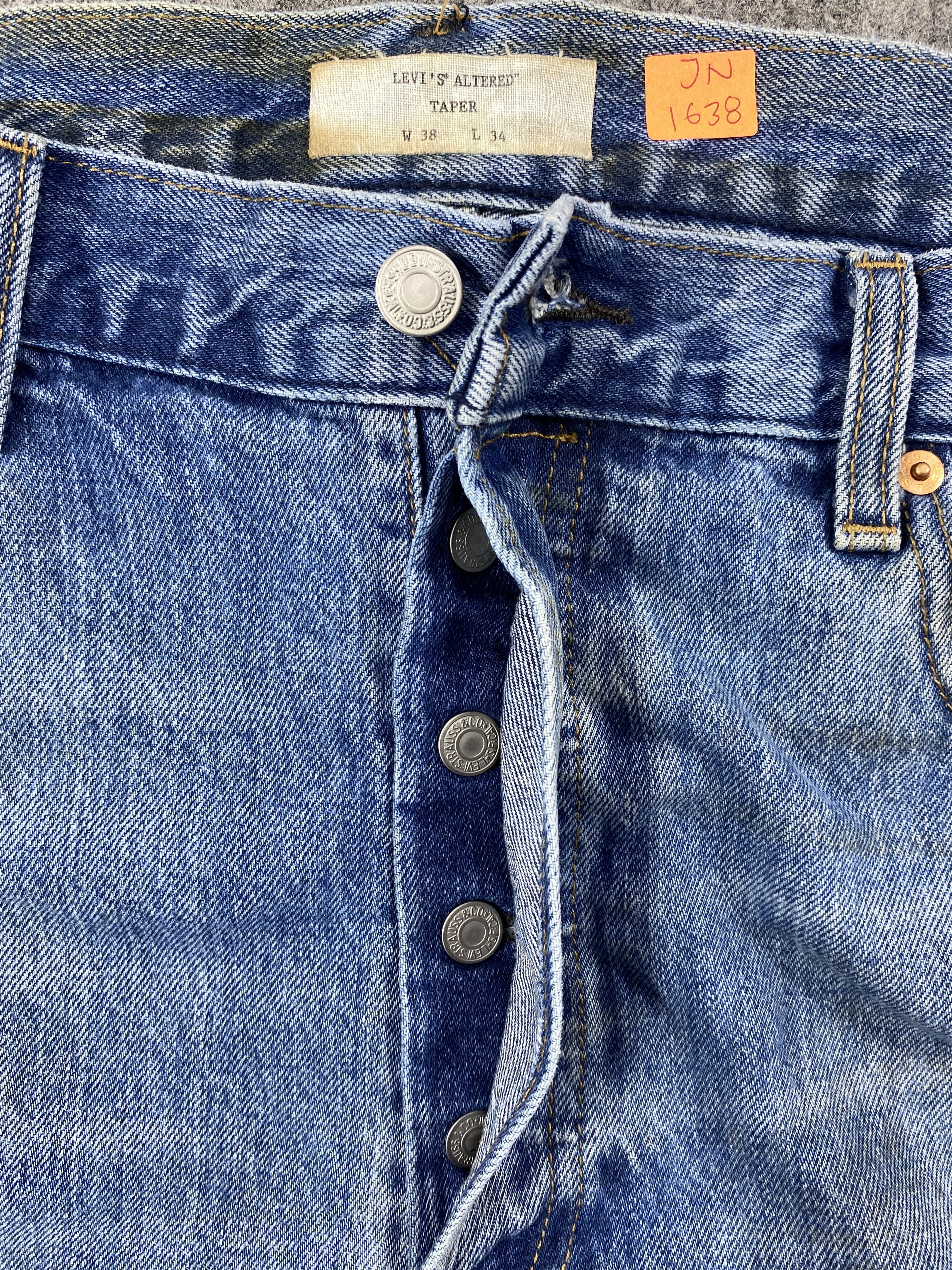 Levi's Distressed Blue Levi's 501 Alter Taper 38x32 Denim -JN1638 Size US 38 / EU 54 - 5 Thumbnail