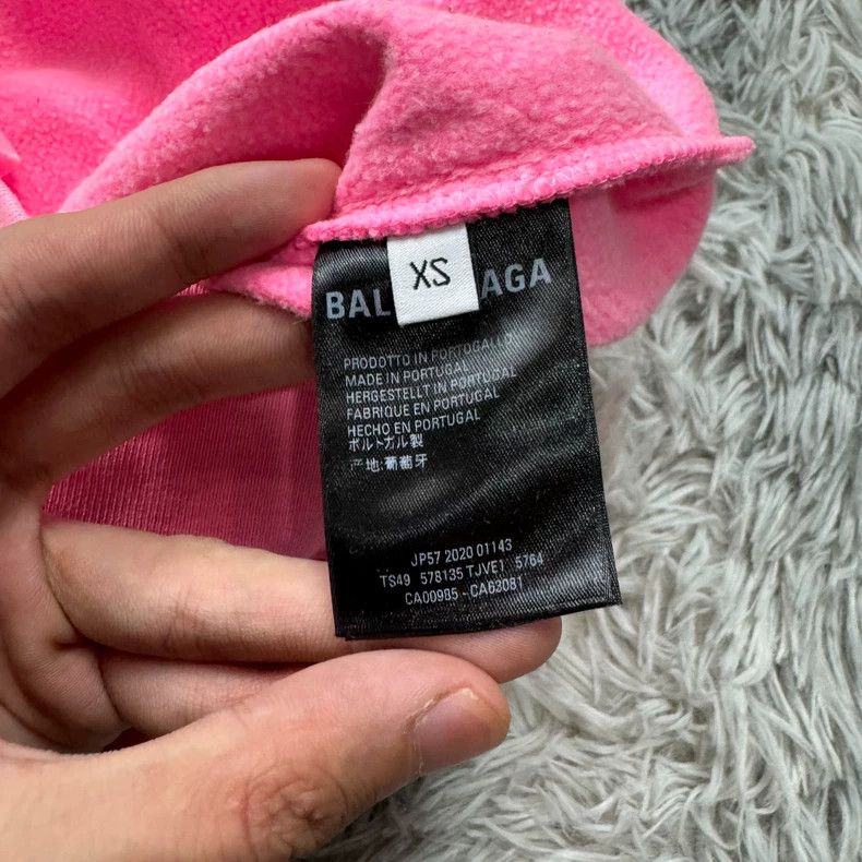 Balenciaga Balenciaga Embroidered pink sweatshirt 2502-Nextarrow Size US XS / EU 42 / 0 - 6 Thumbnail