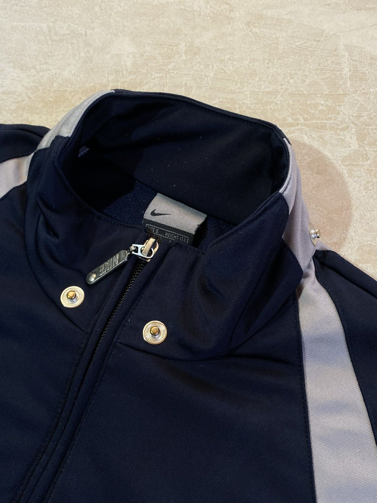 Nike 🔥 VINTAGE 2000s NIKE ATHLETIC DRILL STYLE SPORT TRACK TOP Size US S / EU 44-46 / 1 - 7 Thumbnail