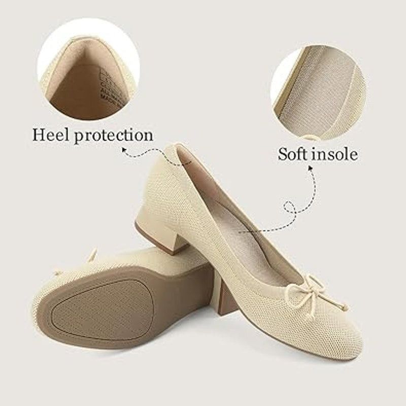 Other Jenn Ardor Women's Size 9.5 Tan Bow Block Heel Slides Size US 9.5 / IT 39.5 - 5 Thumbnail