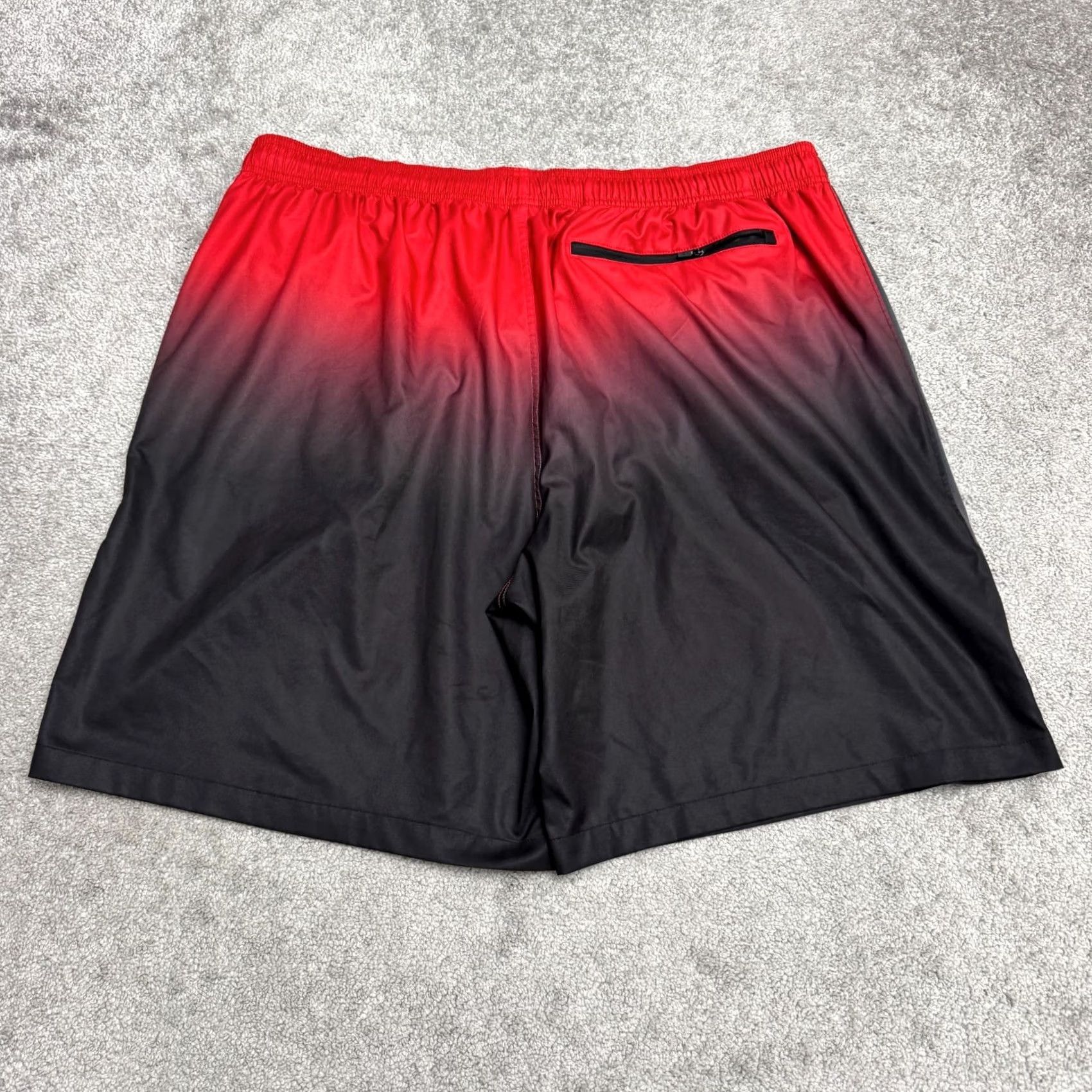 Vintage MSX Ombre Athletic Training Shorts Mens 3XL Red Black Jersey Pocket Drawstring Elastic Waist Breathable 10in Inseam Active Sports Athleisure Shirt? Size US 39 - 2 Thumbnail