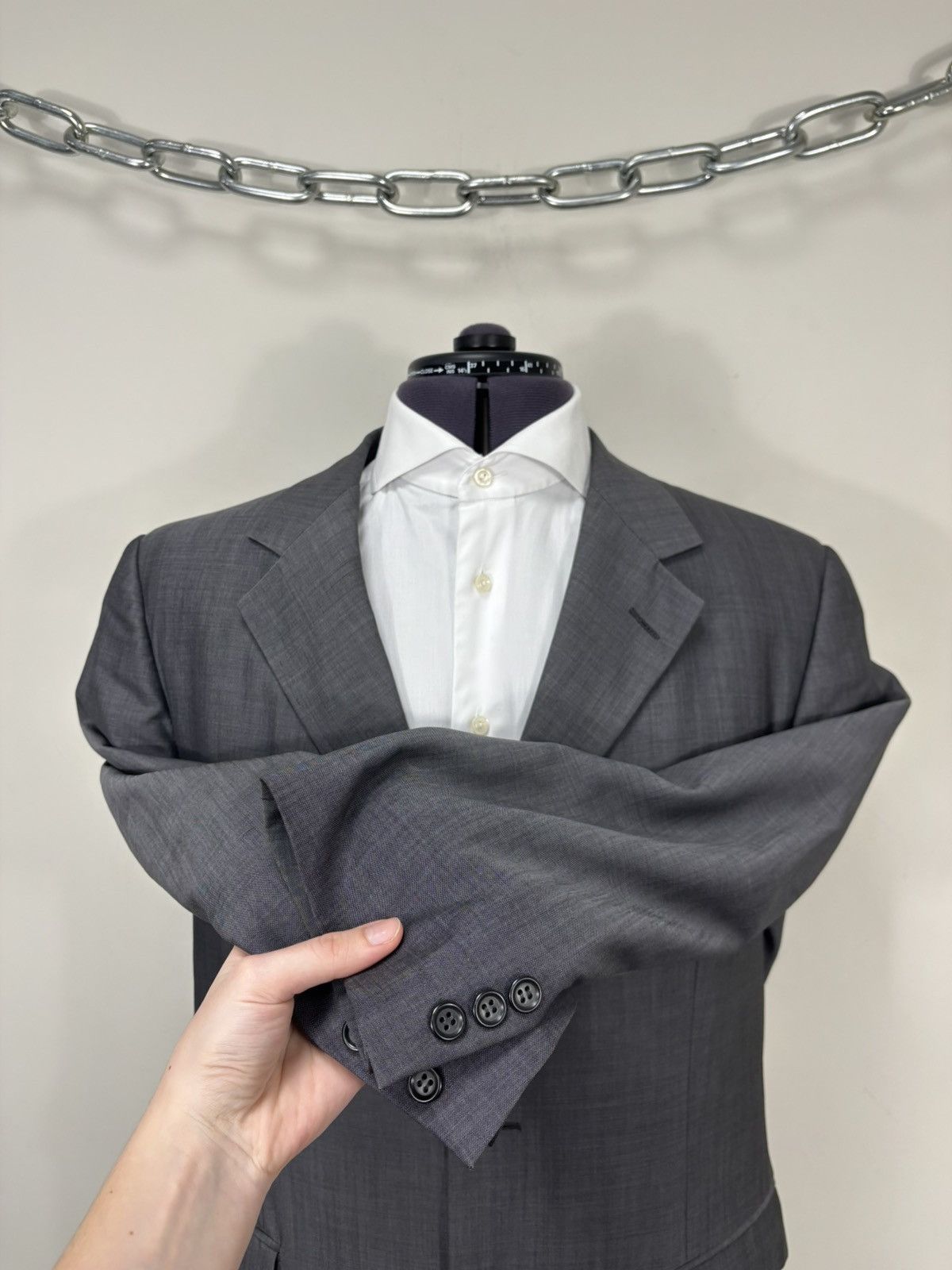 Ermenegildo Zegna Ermenegildo Zegna Soft Men’s 2-Piece Gray Wool Suit Size 42R - 3 Thumbnail
